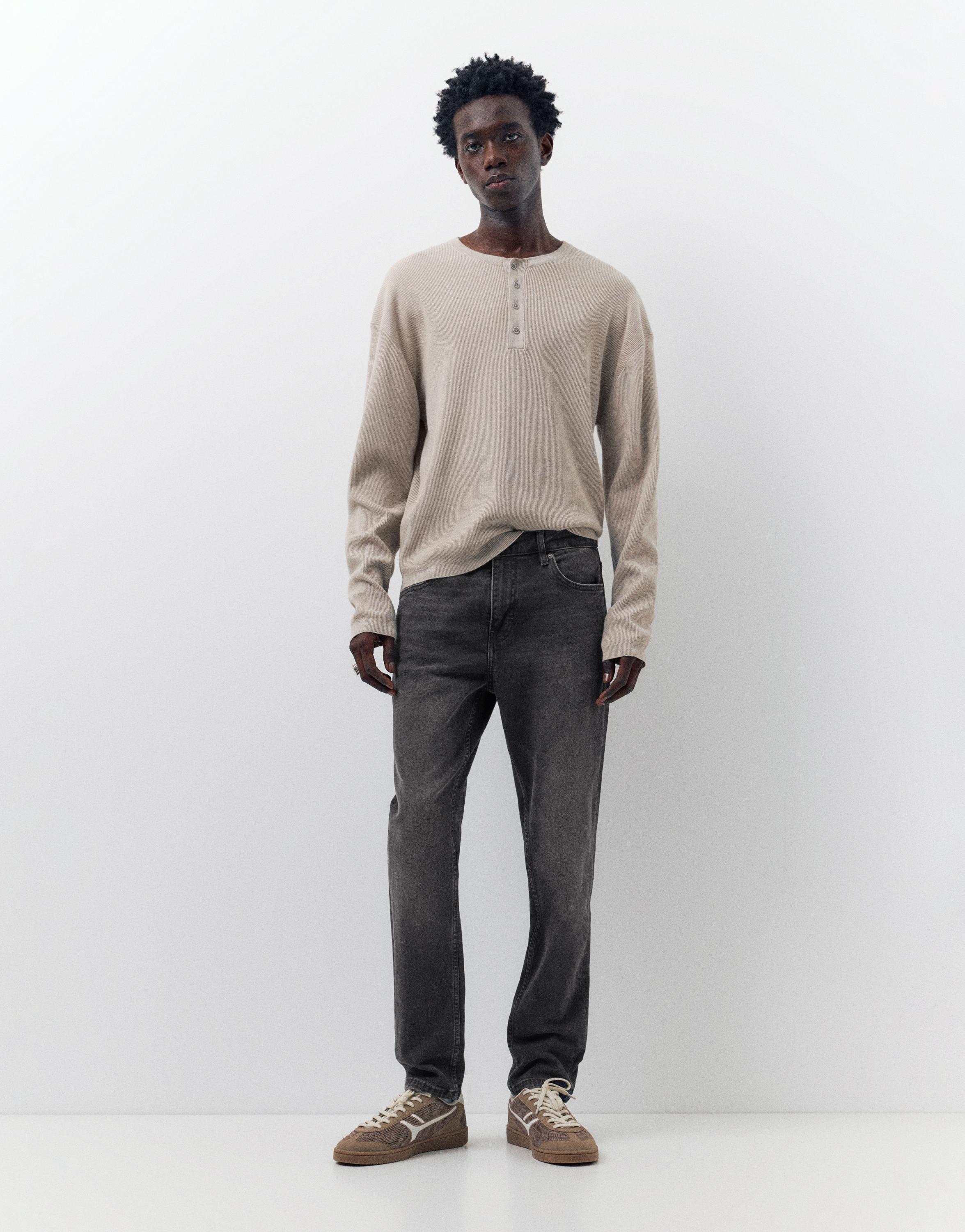 Slim fit jeans — Faded black