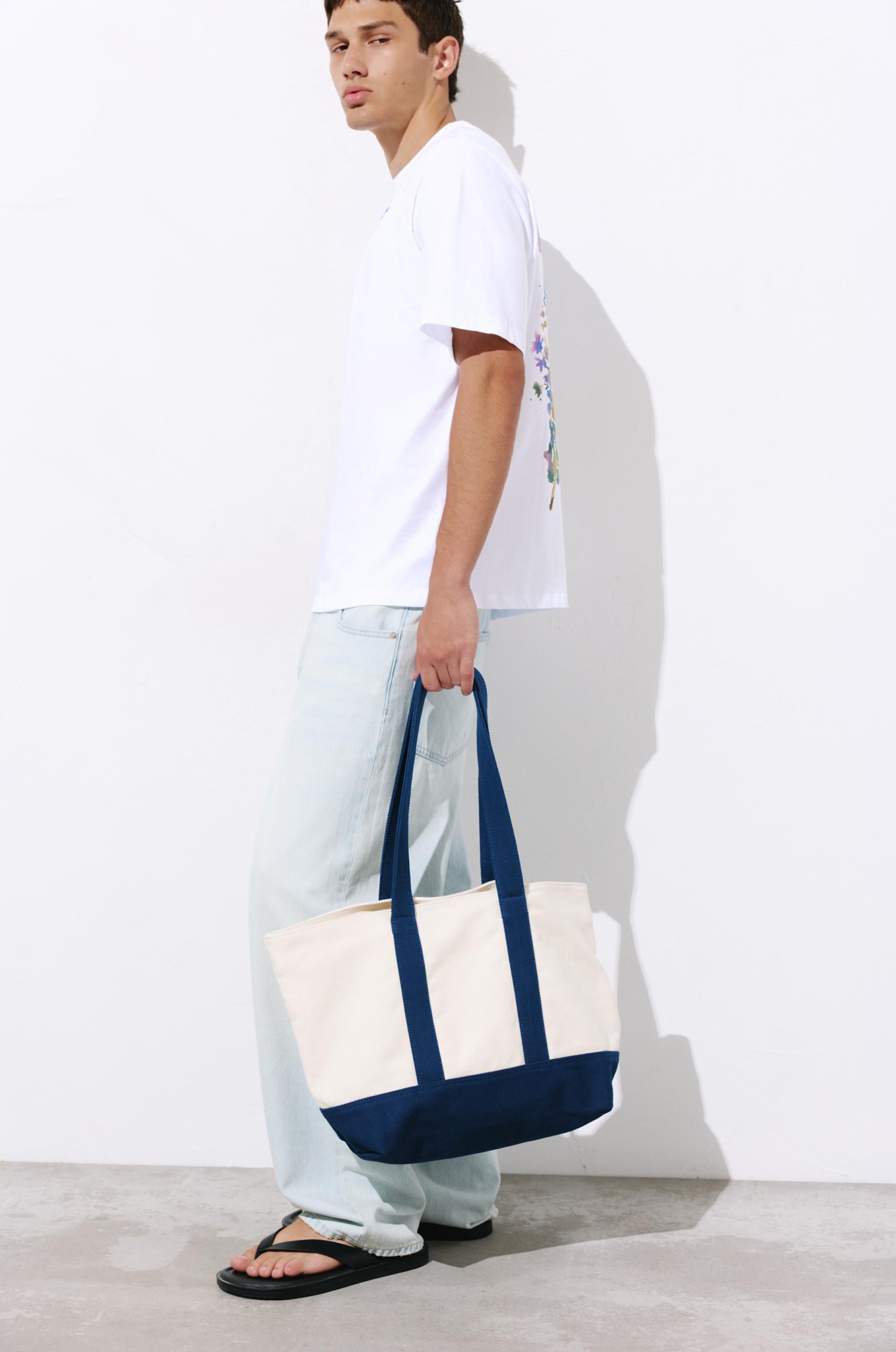 Canvas tote bag — Blue