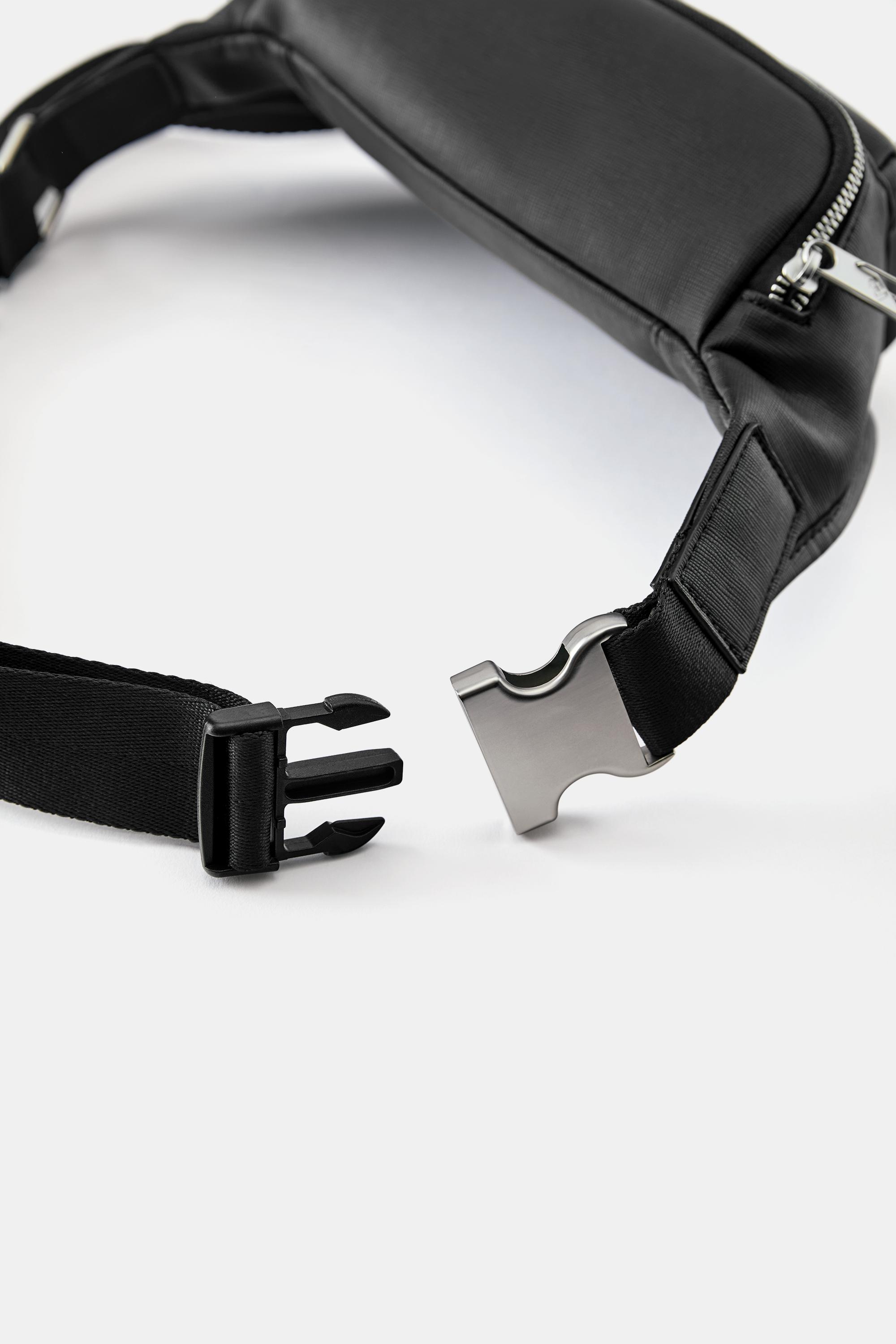 Multi-pocket belt bag — Black