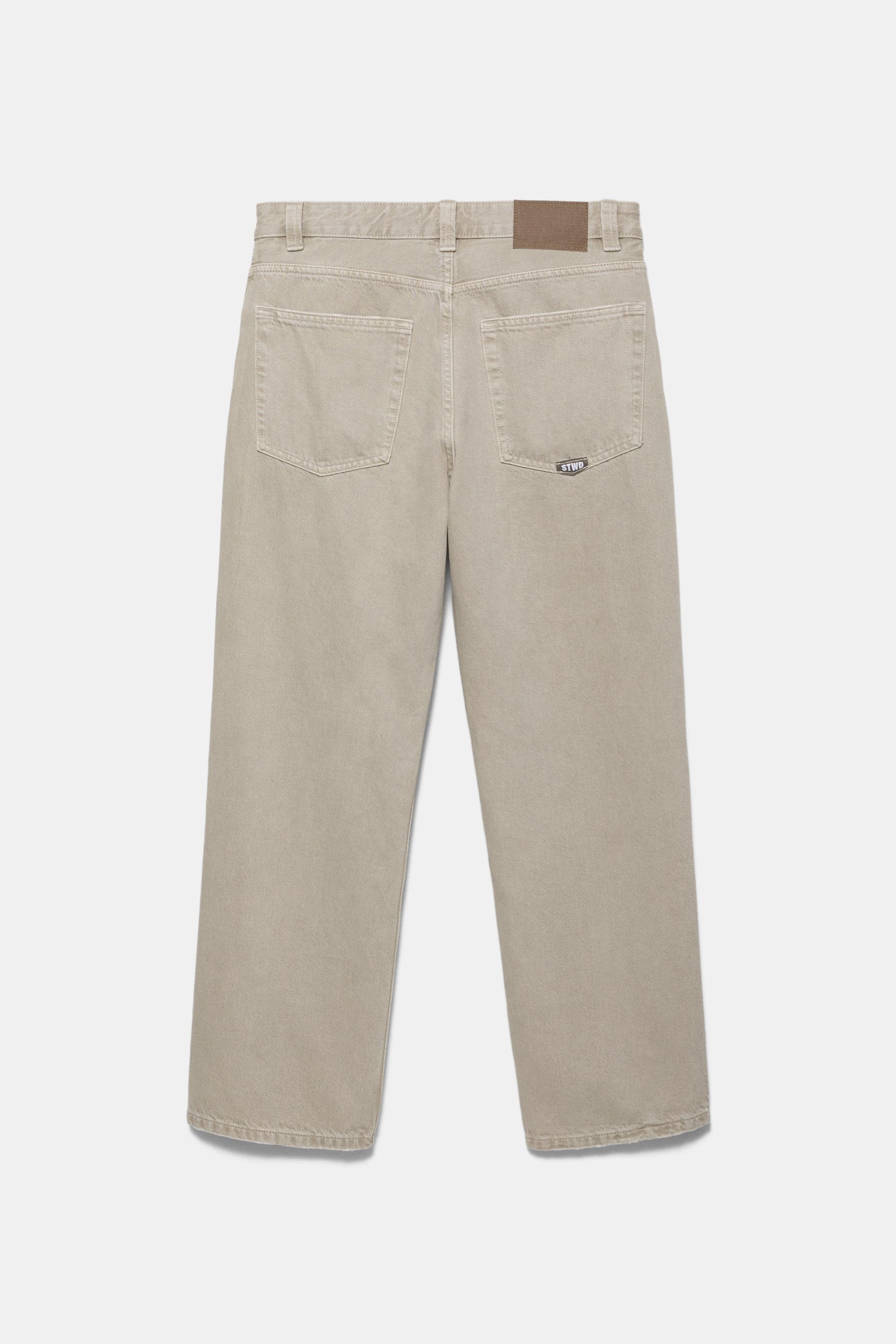 Regular straight-leg jeans — Pale grey