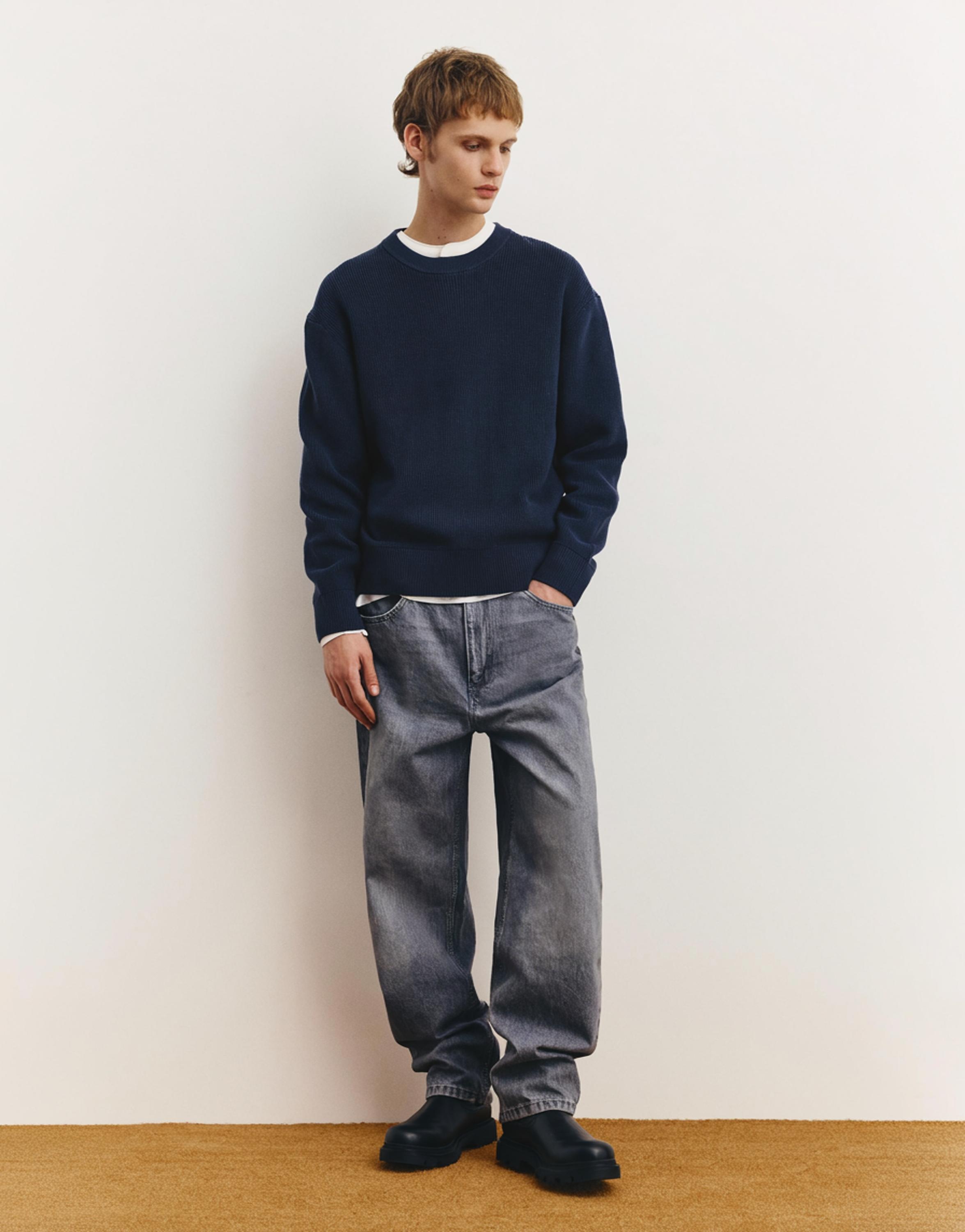 Bisiklet yaka kazak - Görsel 81