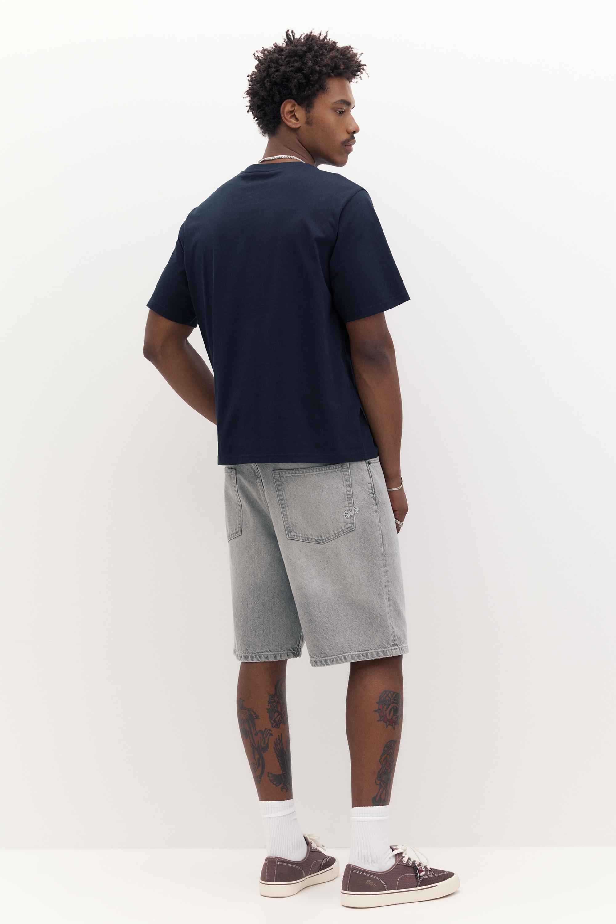 Basic kısa kollu pamuklu tişört - Görsel 172