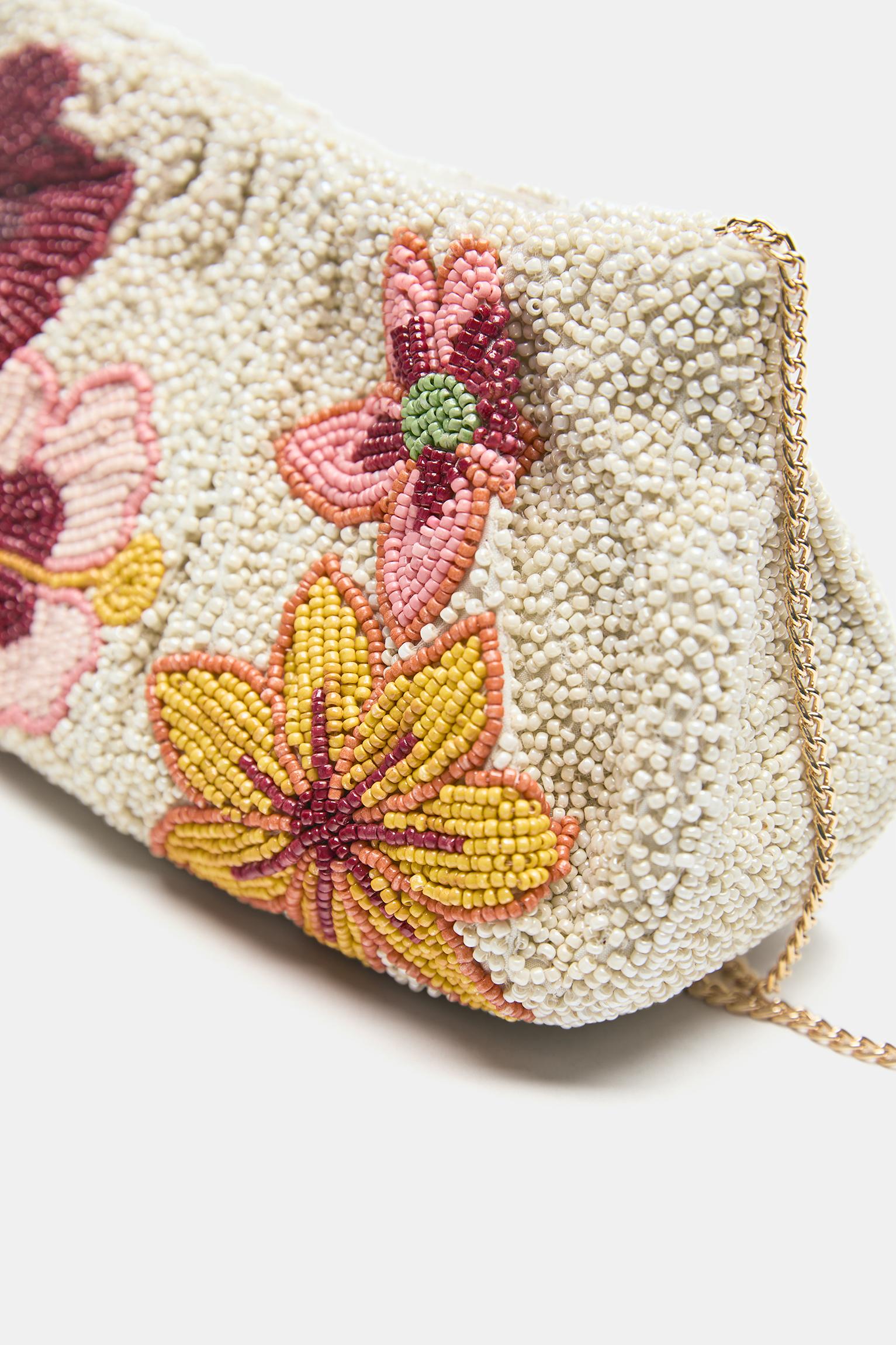 Boncuklu clutch çanta - Görsel 2