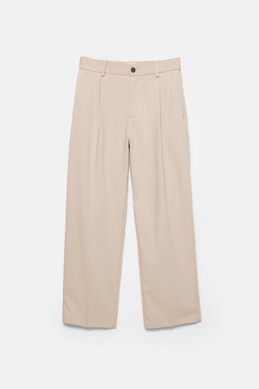 Wide-leg tailored trousers — Ecru 7