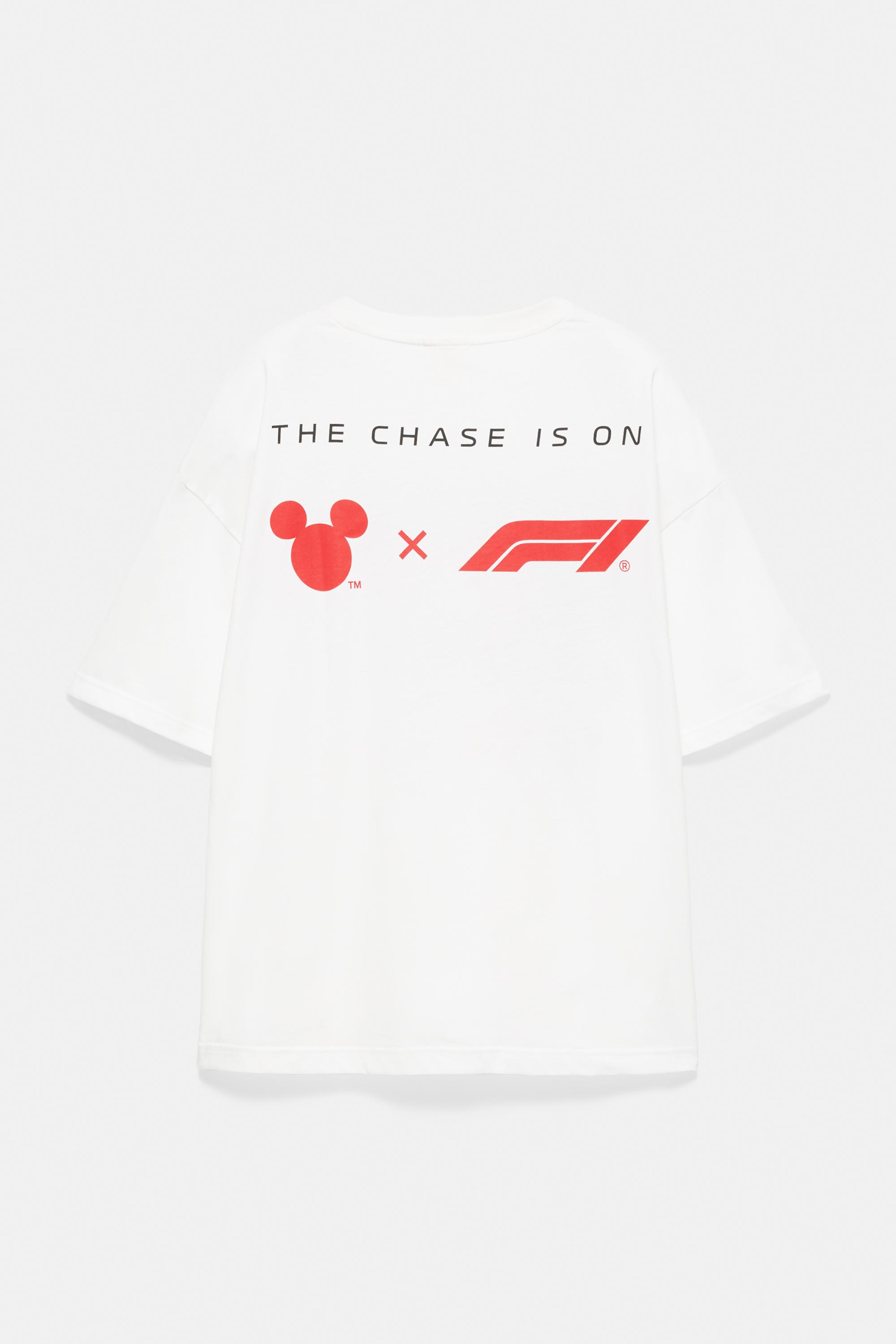 Pull&Bear Disney x F1 Mickey Racing Team tişört