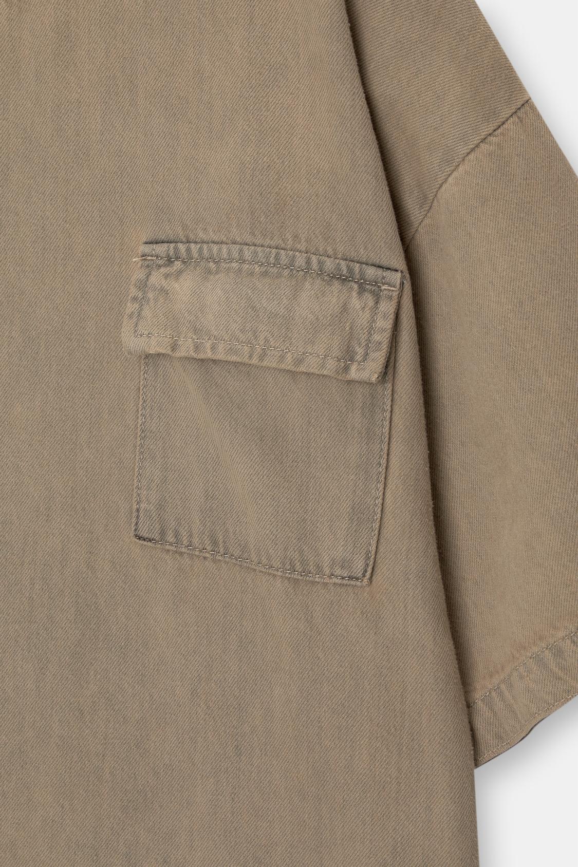 Oversize-T-Shirt aus Jeans - PULL&BEAR