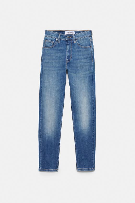 Jeansy skinny z wysokim stanem