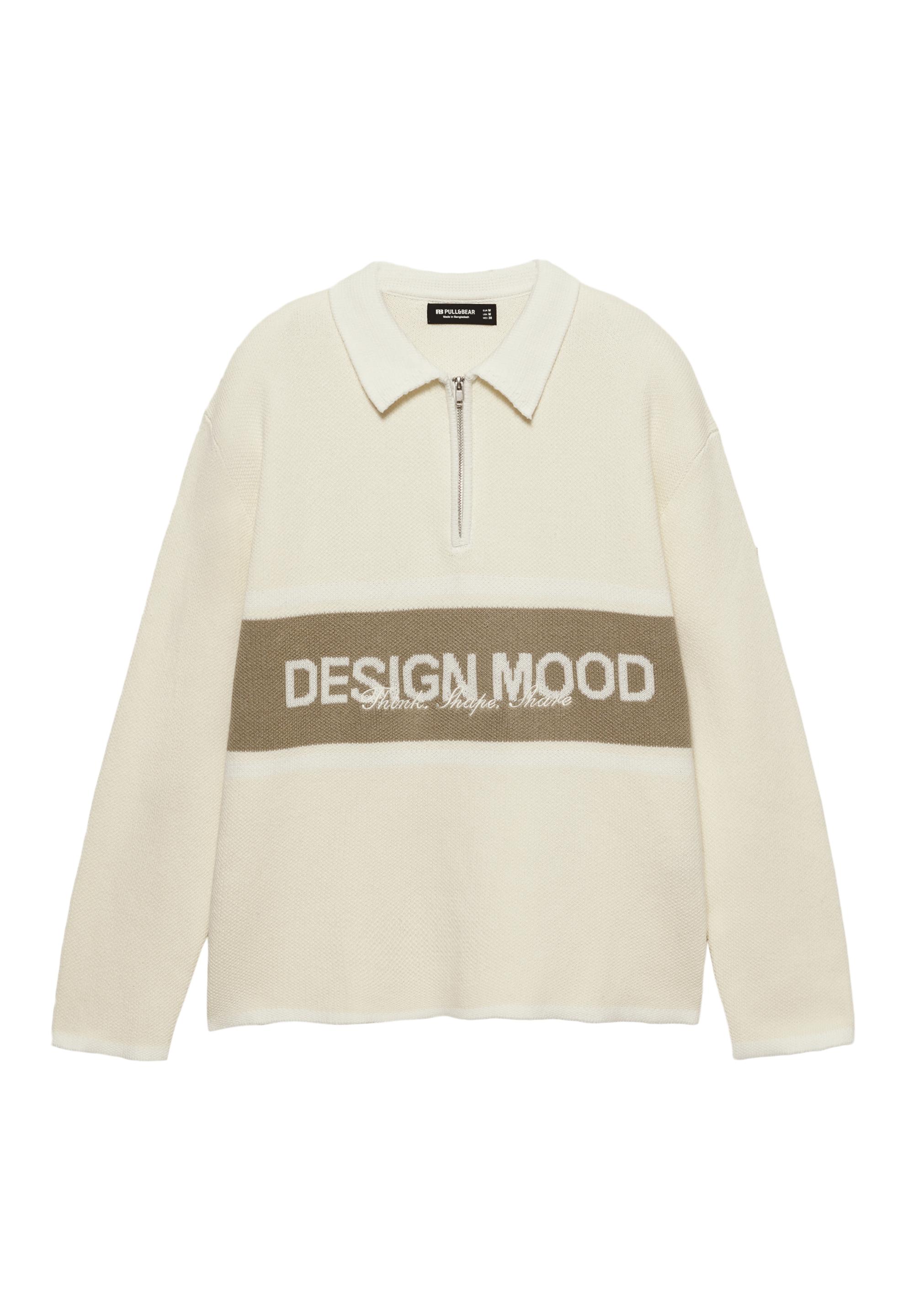 Fermuar detaylı örme polo - Görsel 2