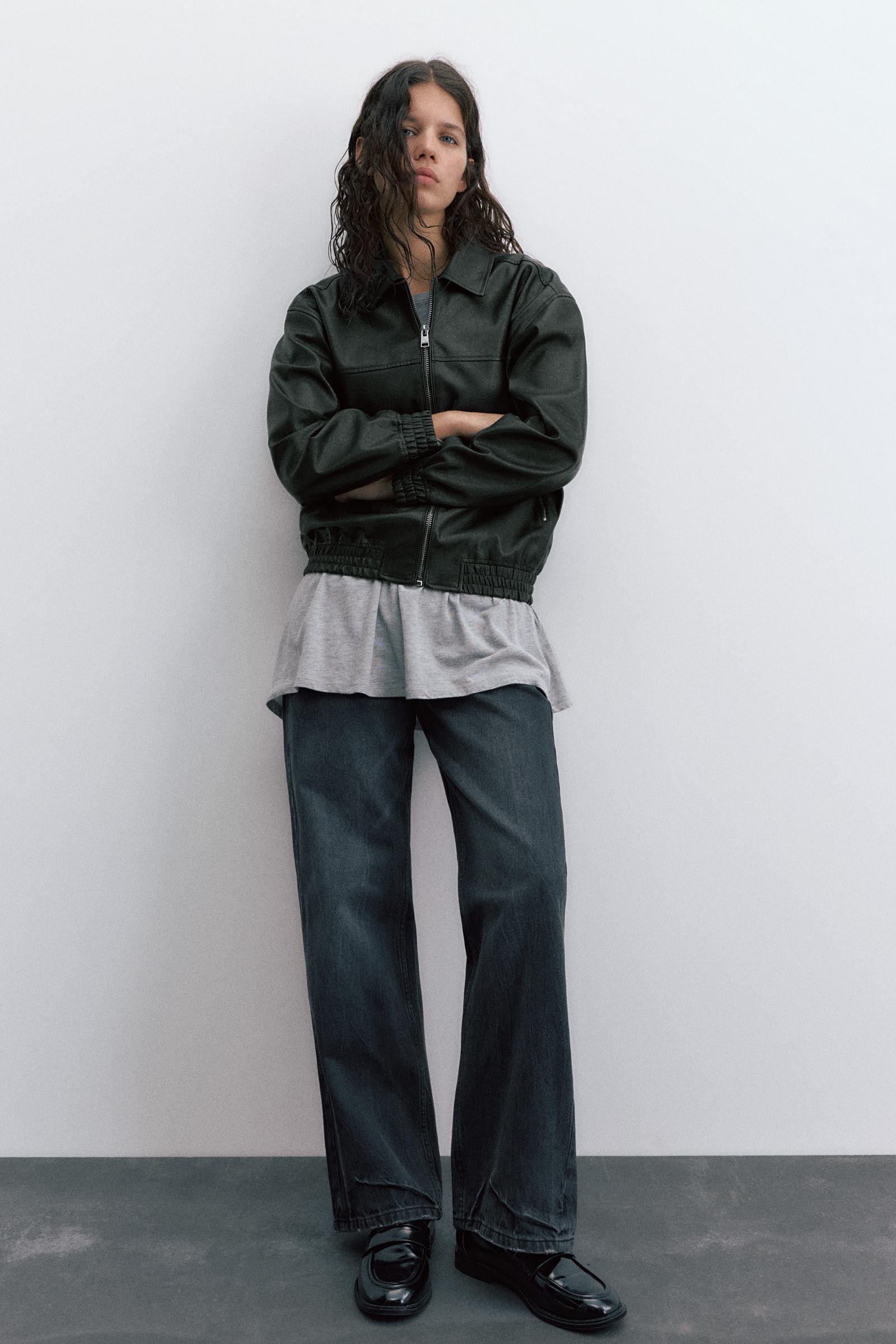 Suni Deri Baba Kesim Ceket - Görsel 8