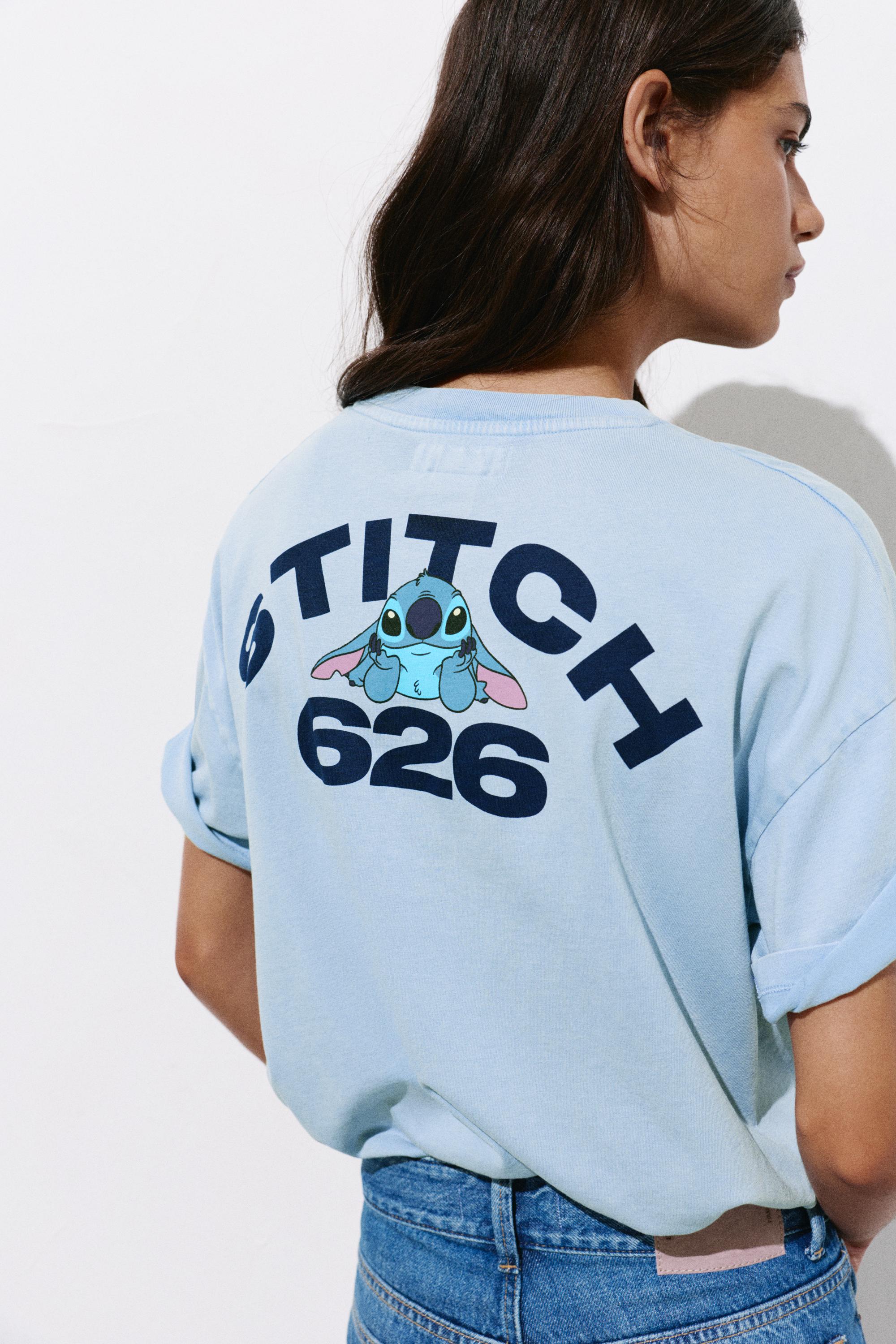 Short sleeve Stitch T-shirt — Faded blue