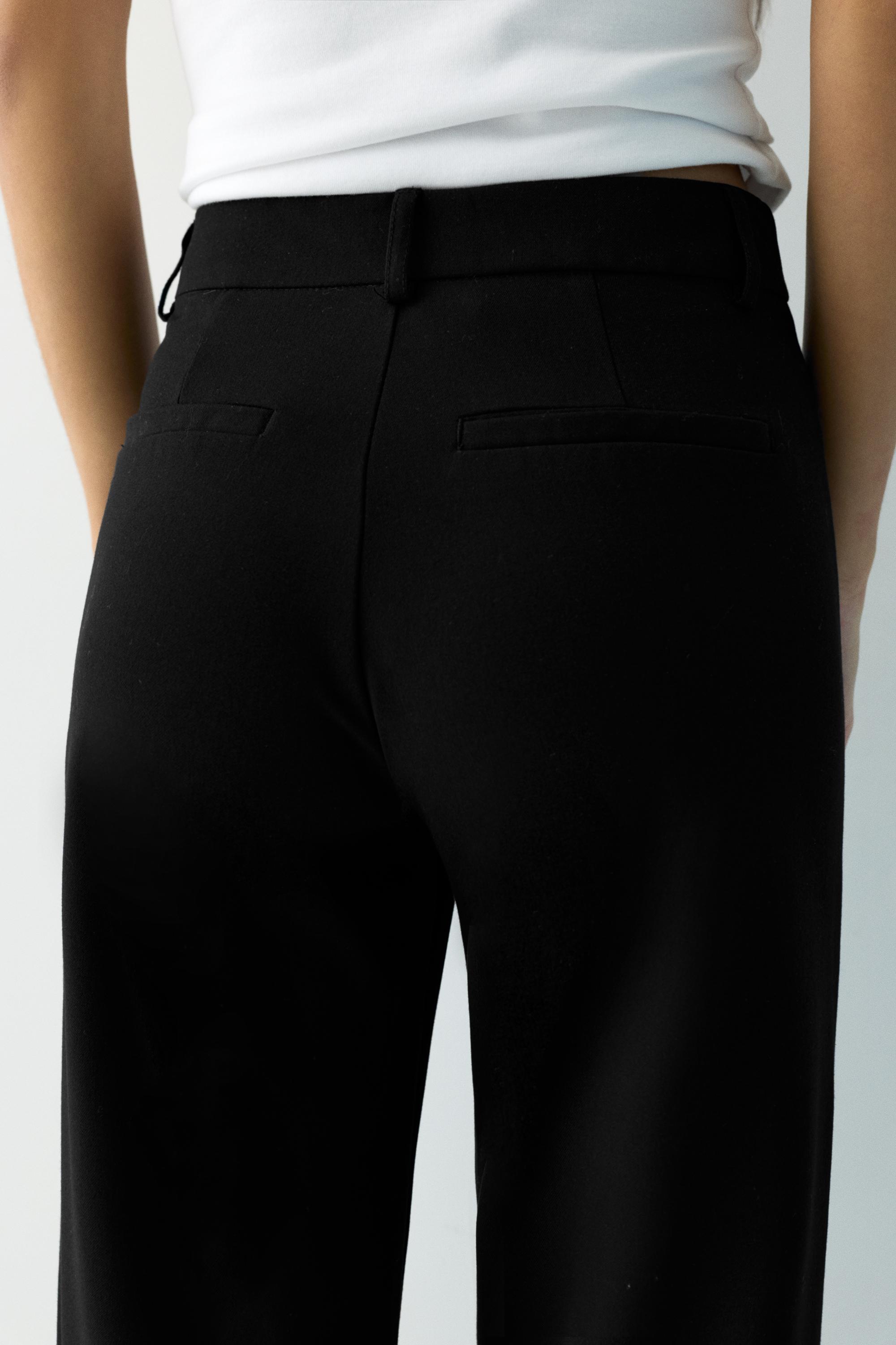 Uzun bol paça kumaş pantolon - Görsel 16