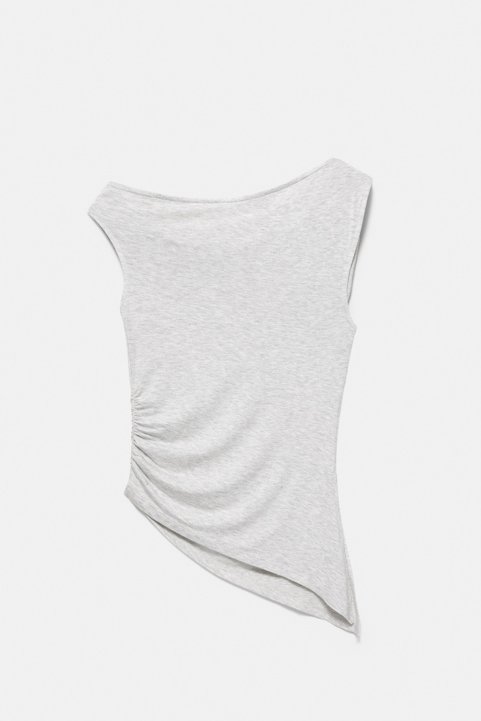 Asymmetric top — Grey marl