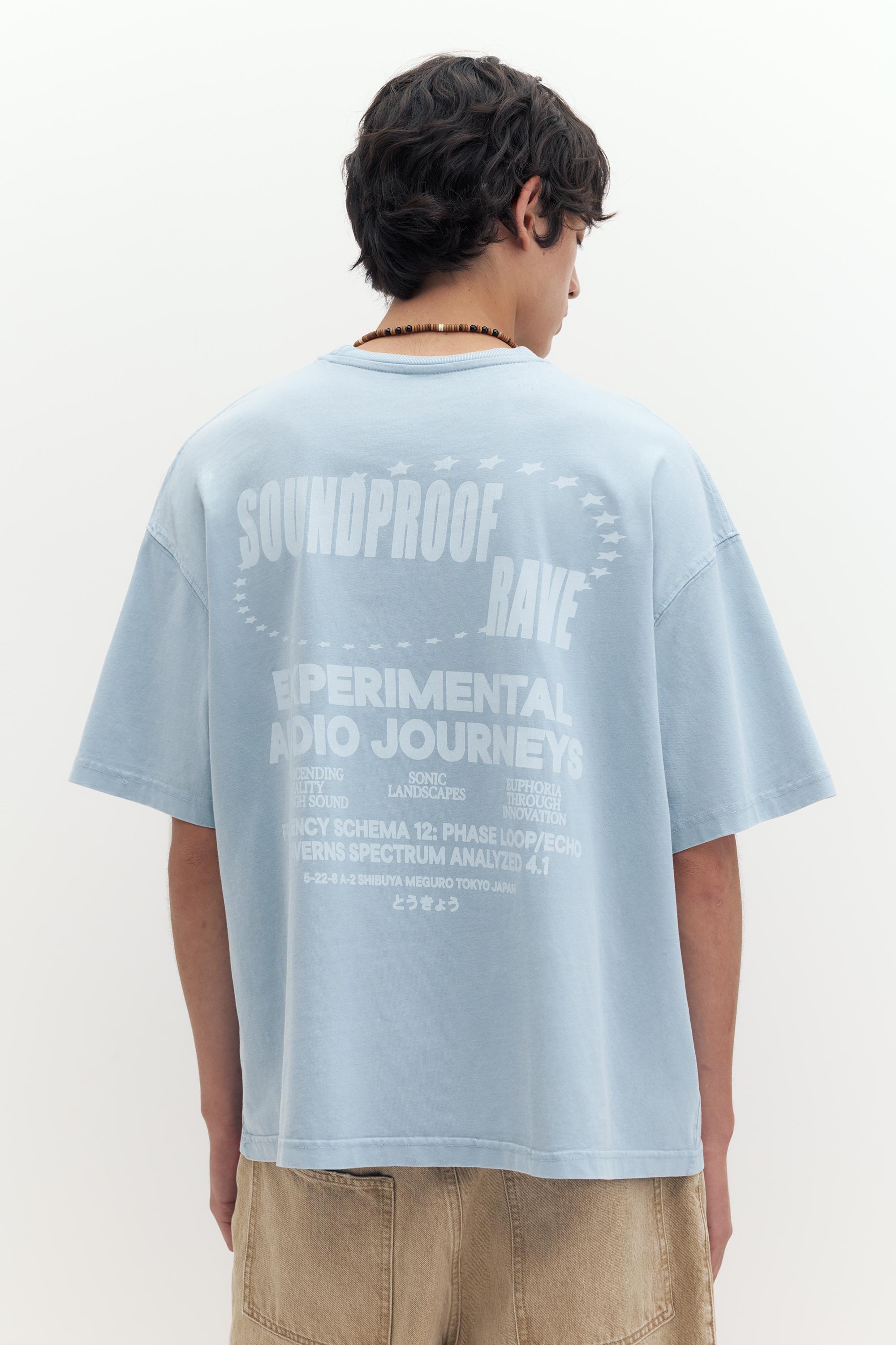 STWD boxy T-shirt — Pastel blue