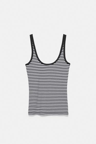 Modal tank top — Striped 6