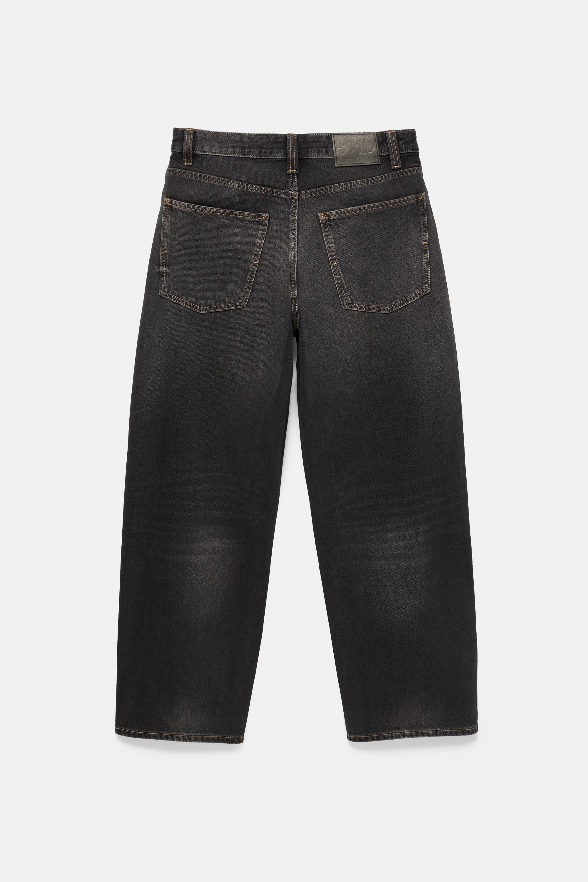 Relaxed baggy jeans — Faded black