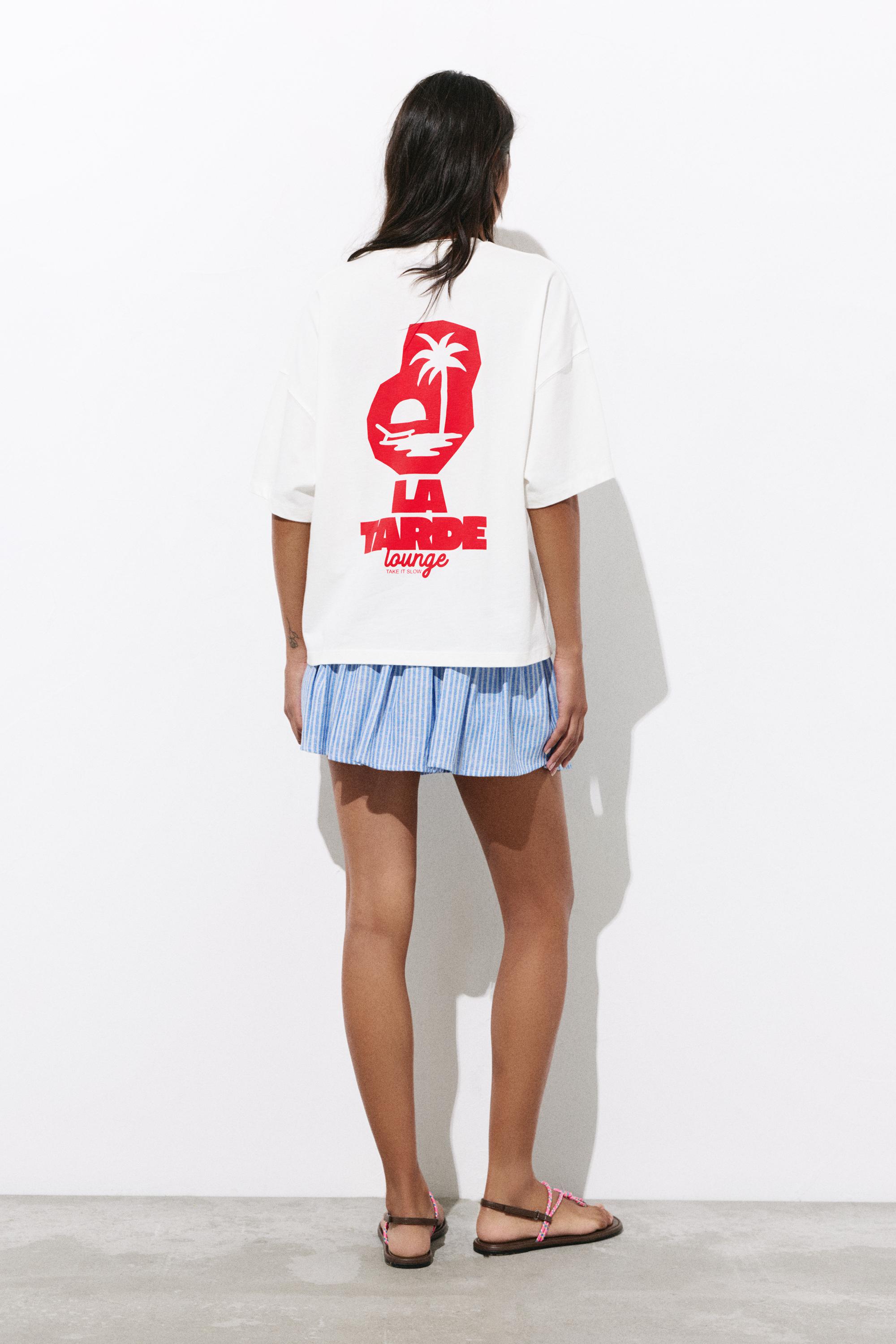 La Tarde graphic T-shirt — White