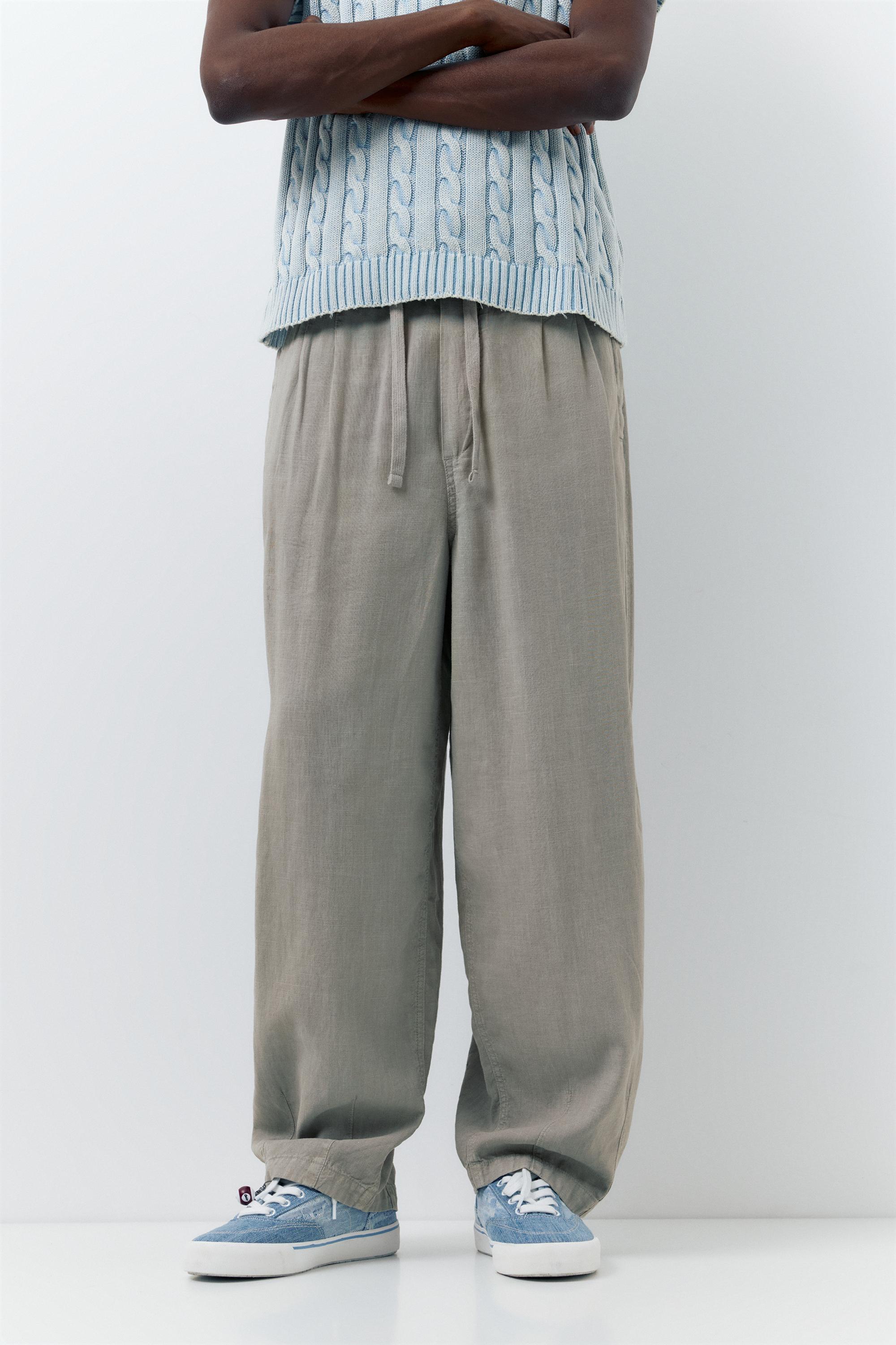 Ketenli jogger pantolon - Görsel 34