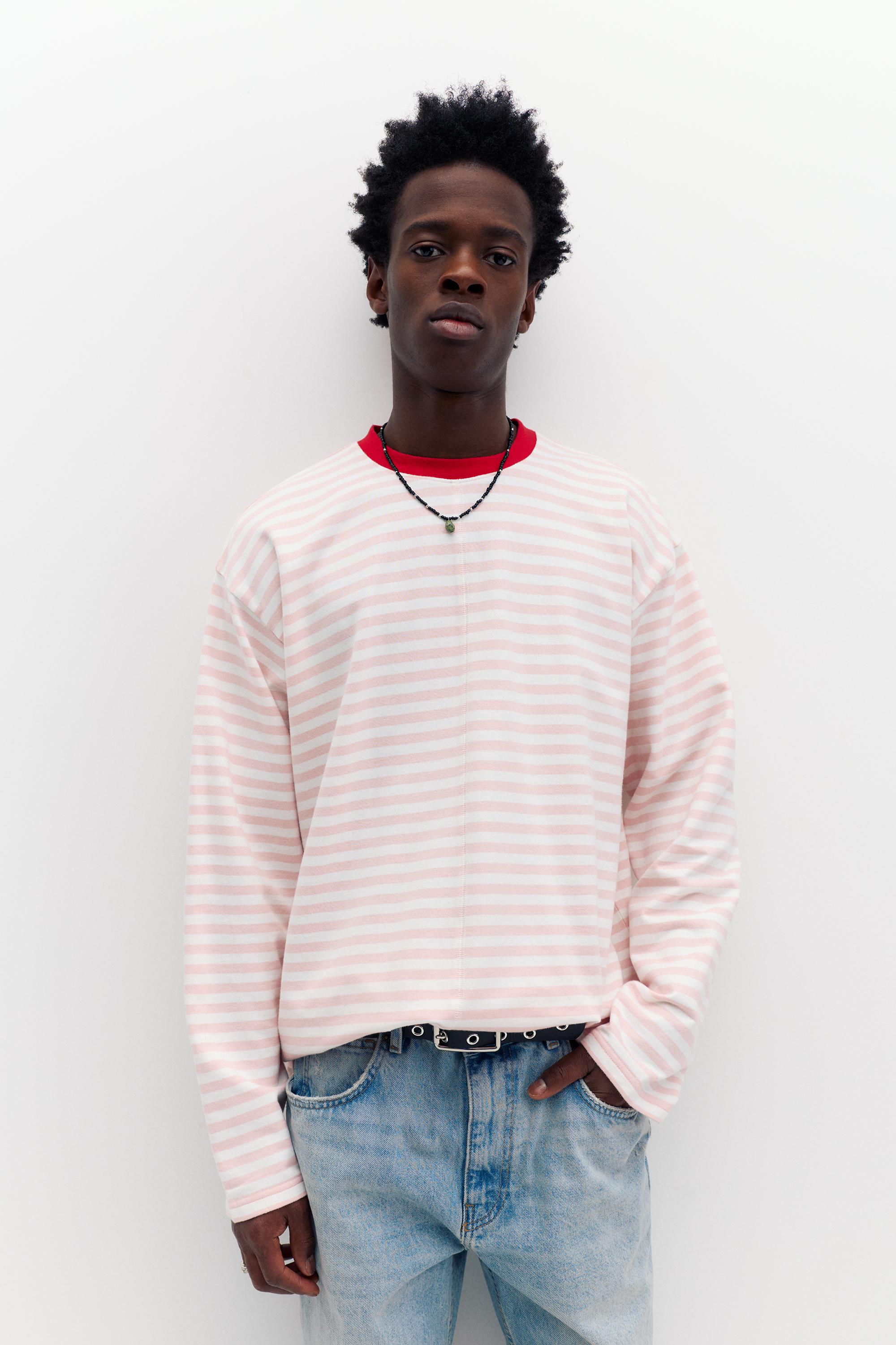 Çizgili uzun kollu t-shirt - Görsel 43