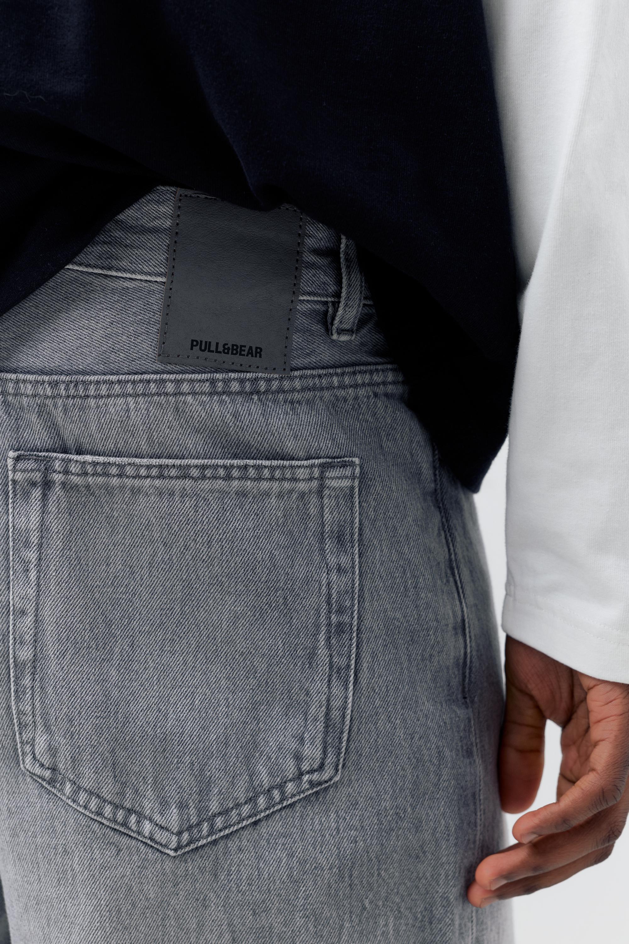 Standard denim Bermuda shorts — Dark grey