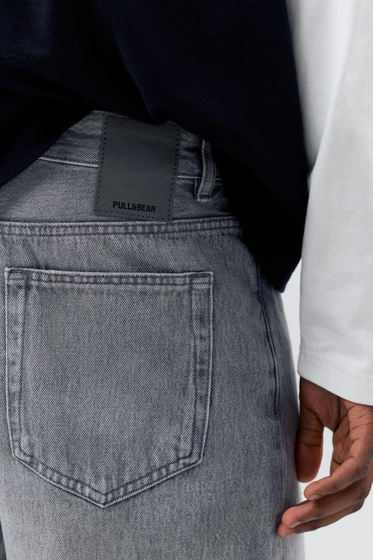 Standard denim Bermuda shorts — Dark grey