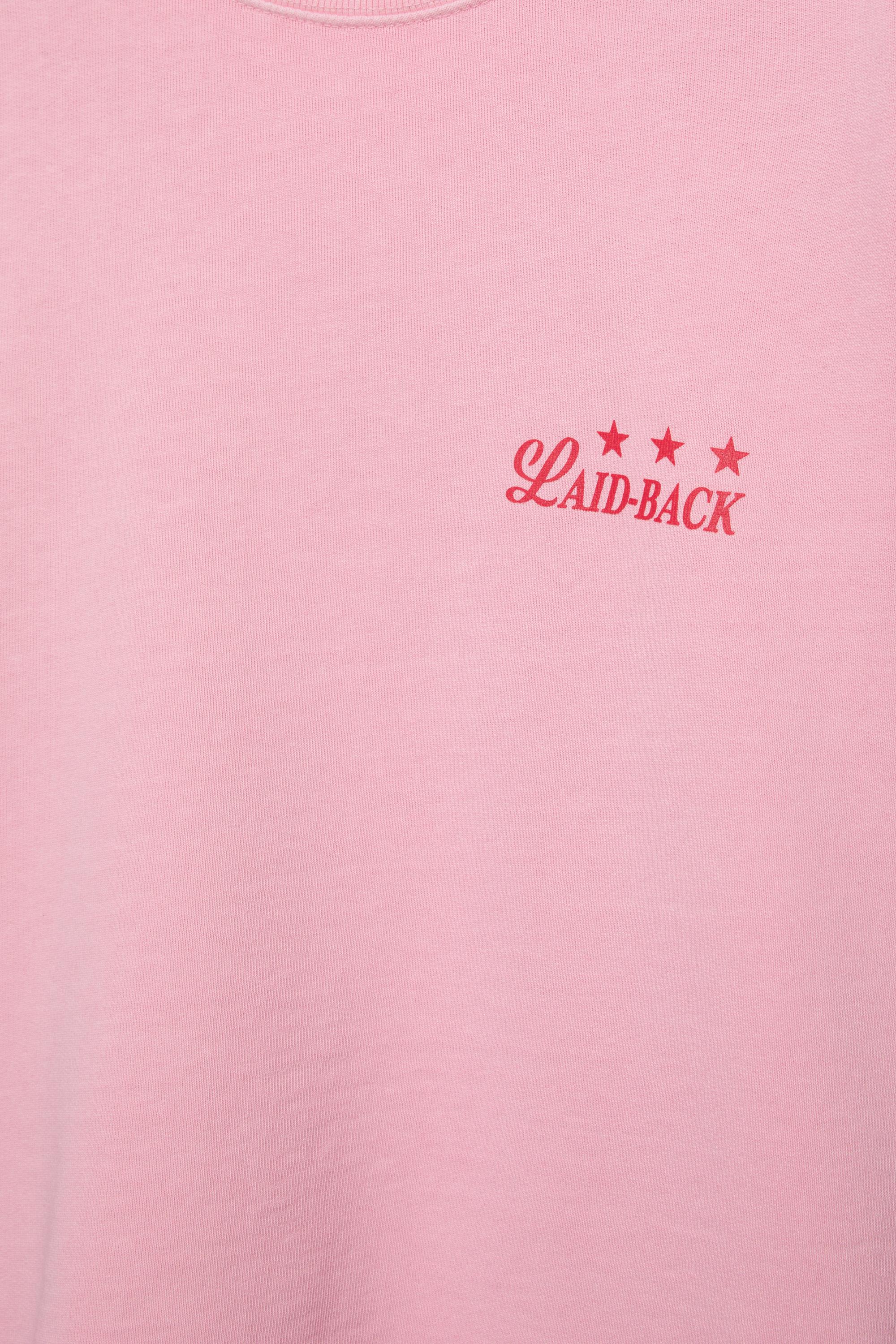 Yıldız desenli bisiklet yaka sweatshirt - Görsel 8