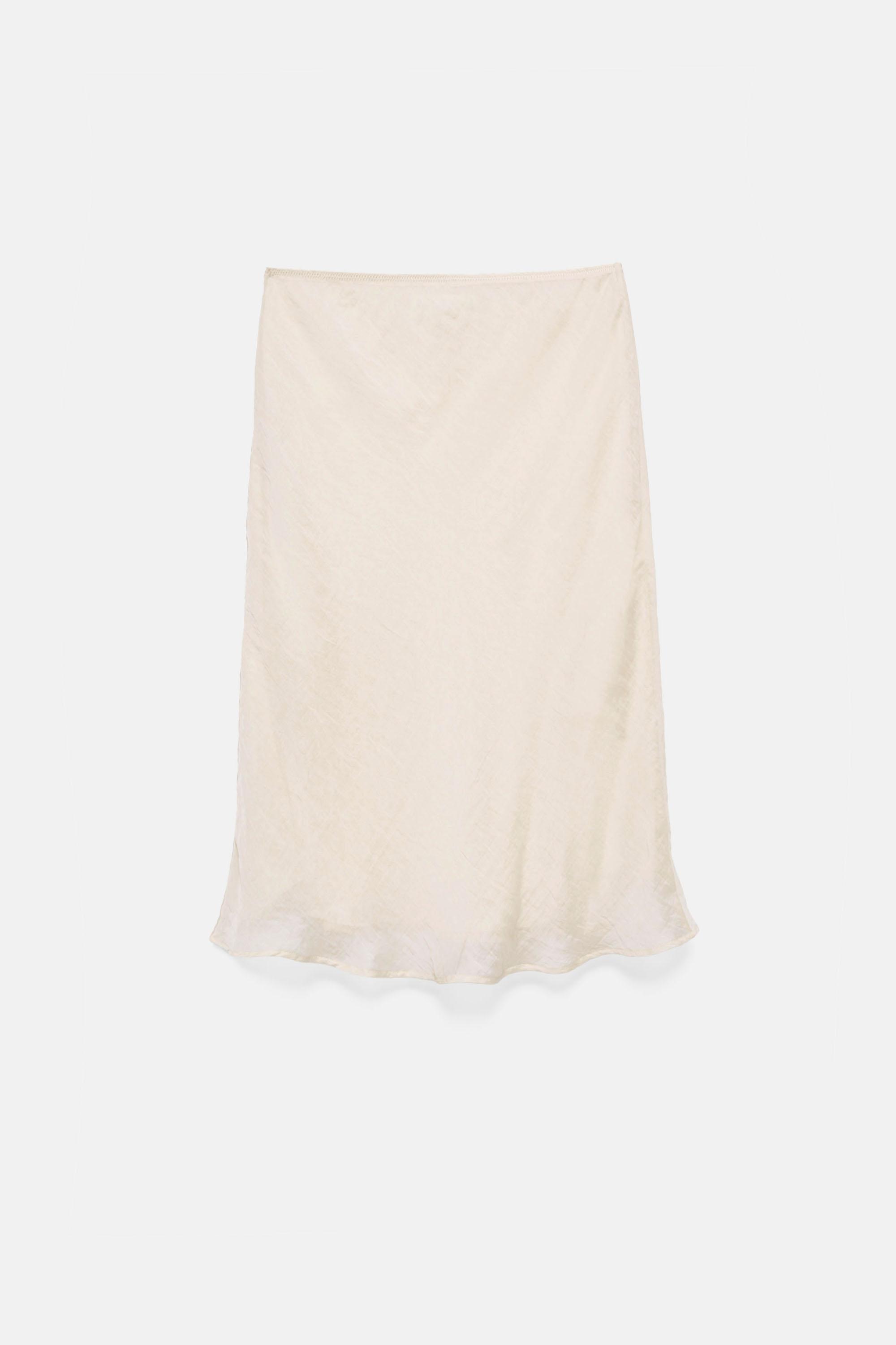 Chiffon midi skirt — Ice