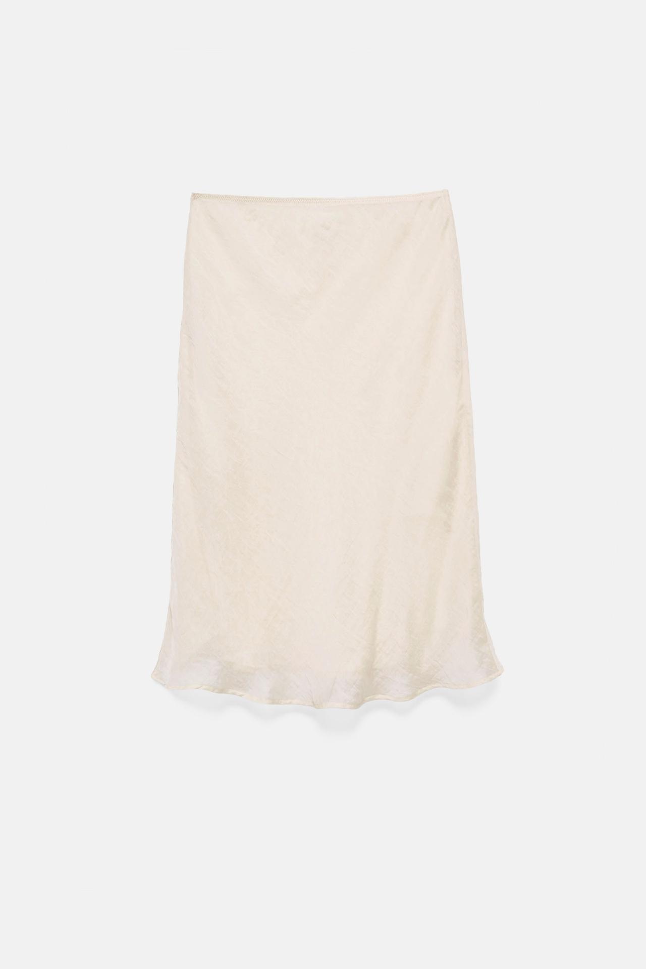 Chiffon midi skirt — Ice