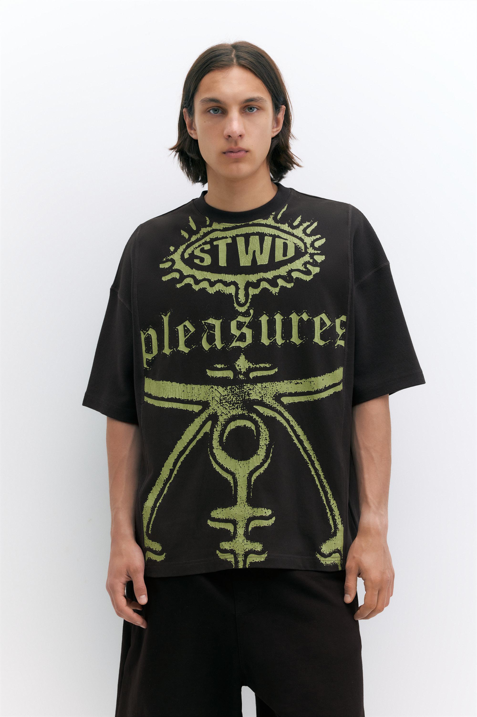 Pleasures x STWD T-shirt — Black