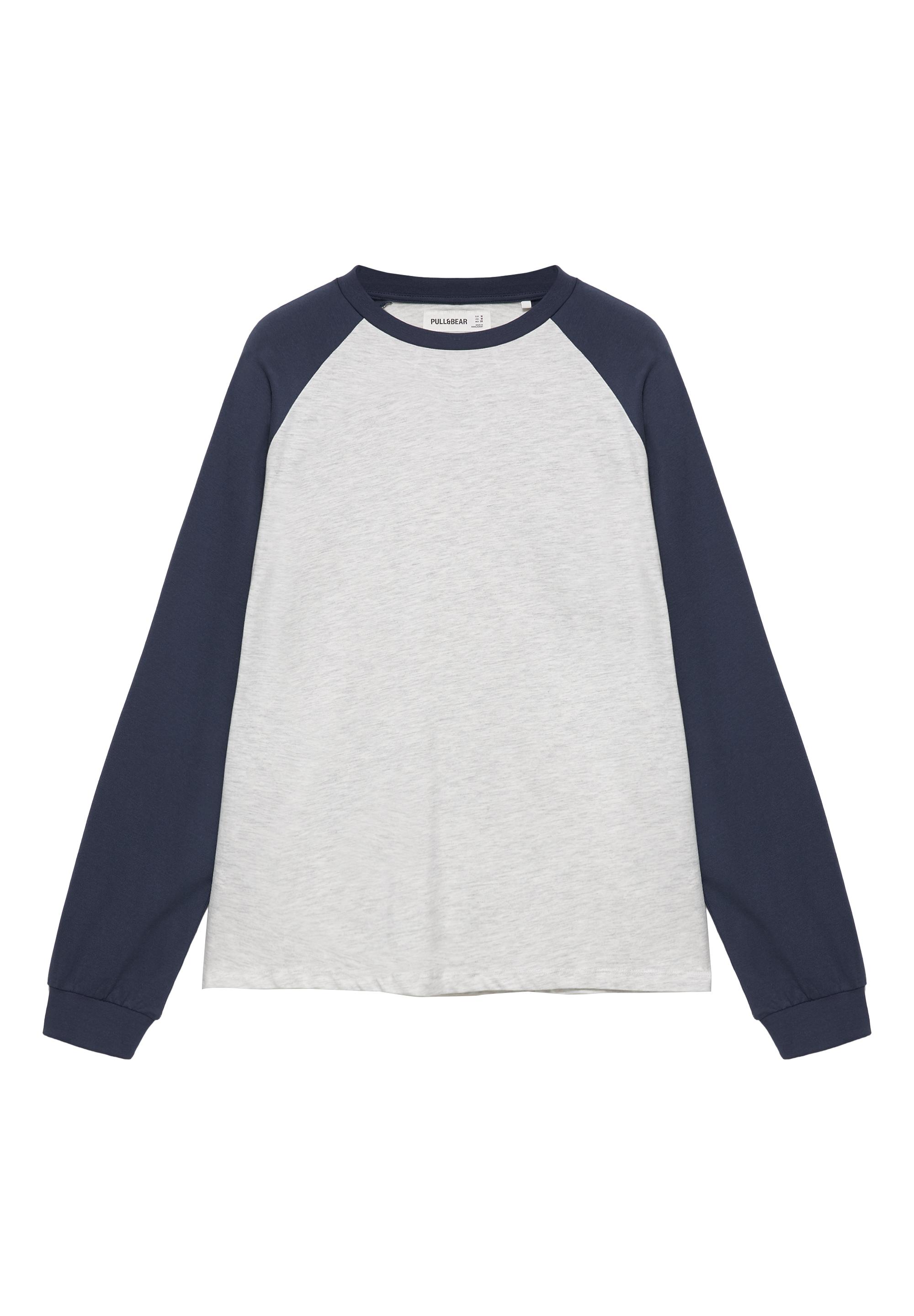 Pull&Bear Oversize reglan kollu tişört görsel 5