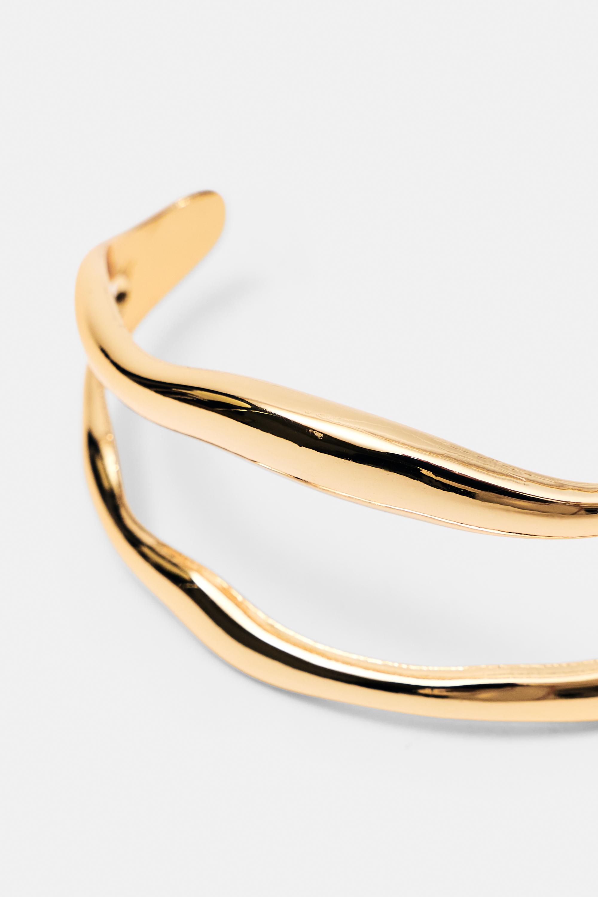 Pack of 2 wave bracelets — Gold