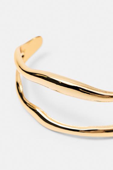 Pack of 2 wave bracelets — Gold 3