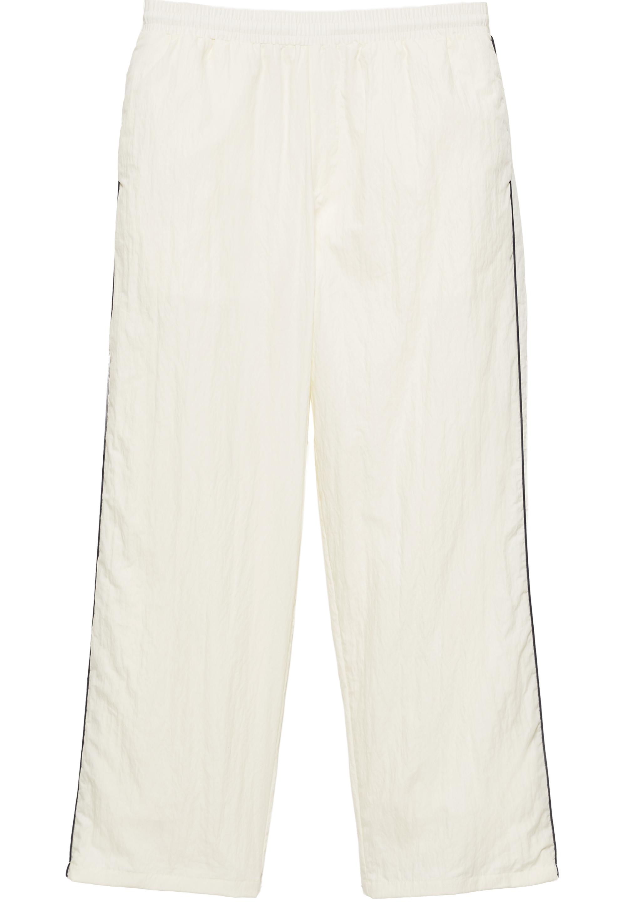 Lightweight contrast stitch joggers — Off white