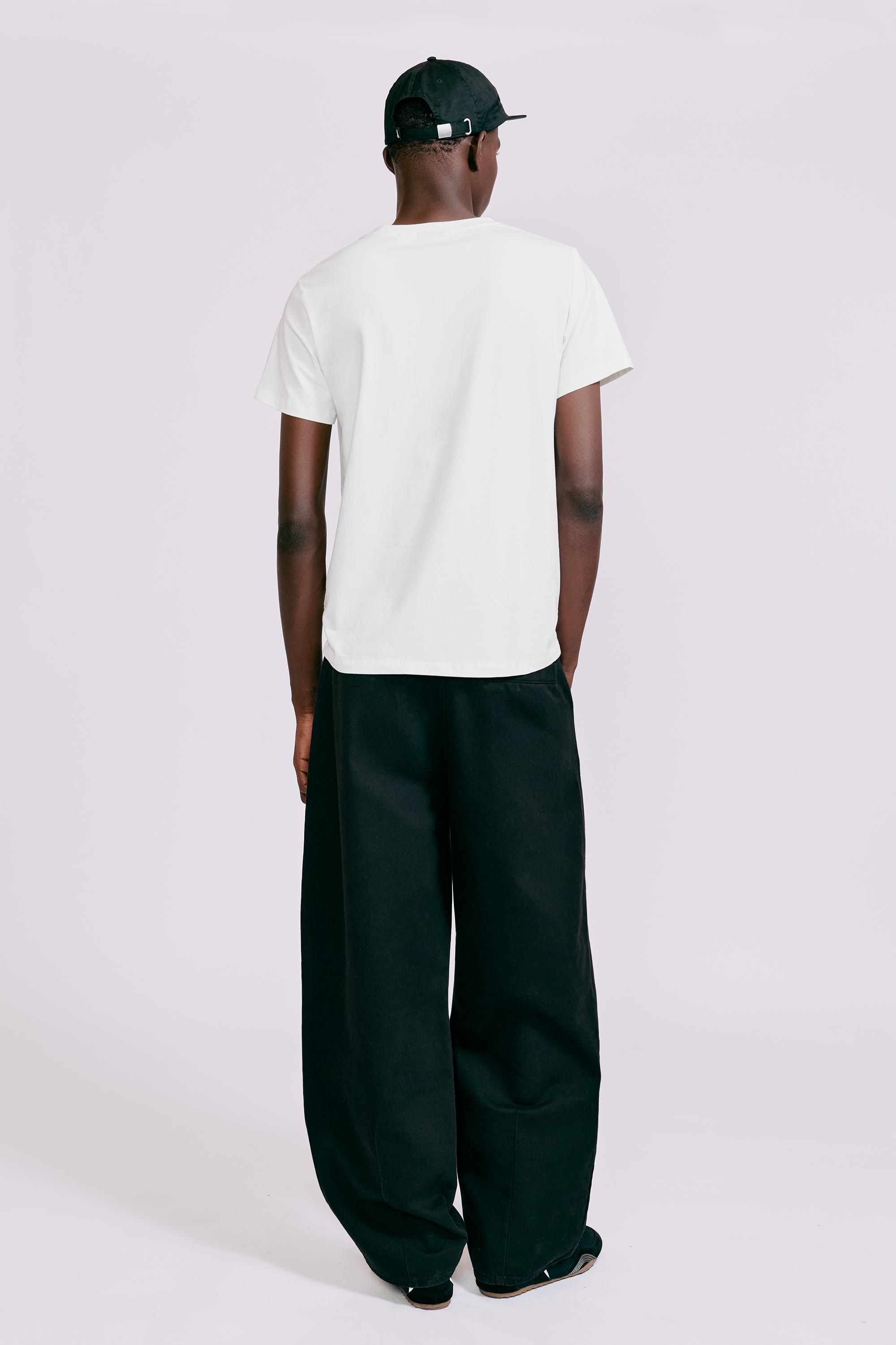 Muscle fit slogan T-shirt — White