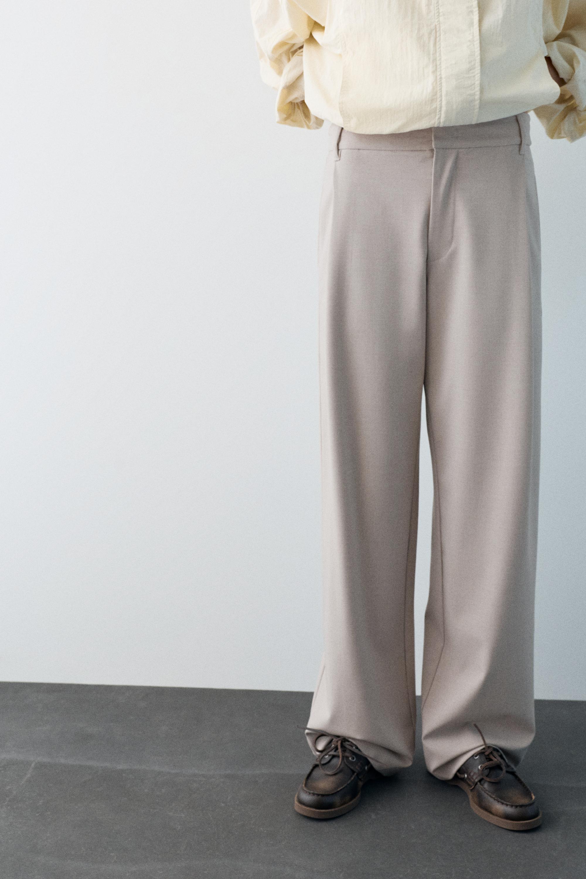 Darted smart trousers — Ecru