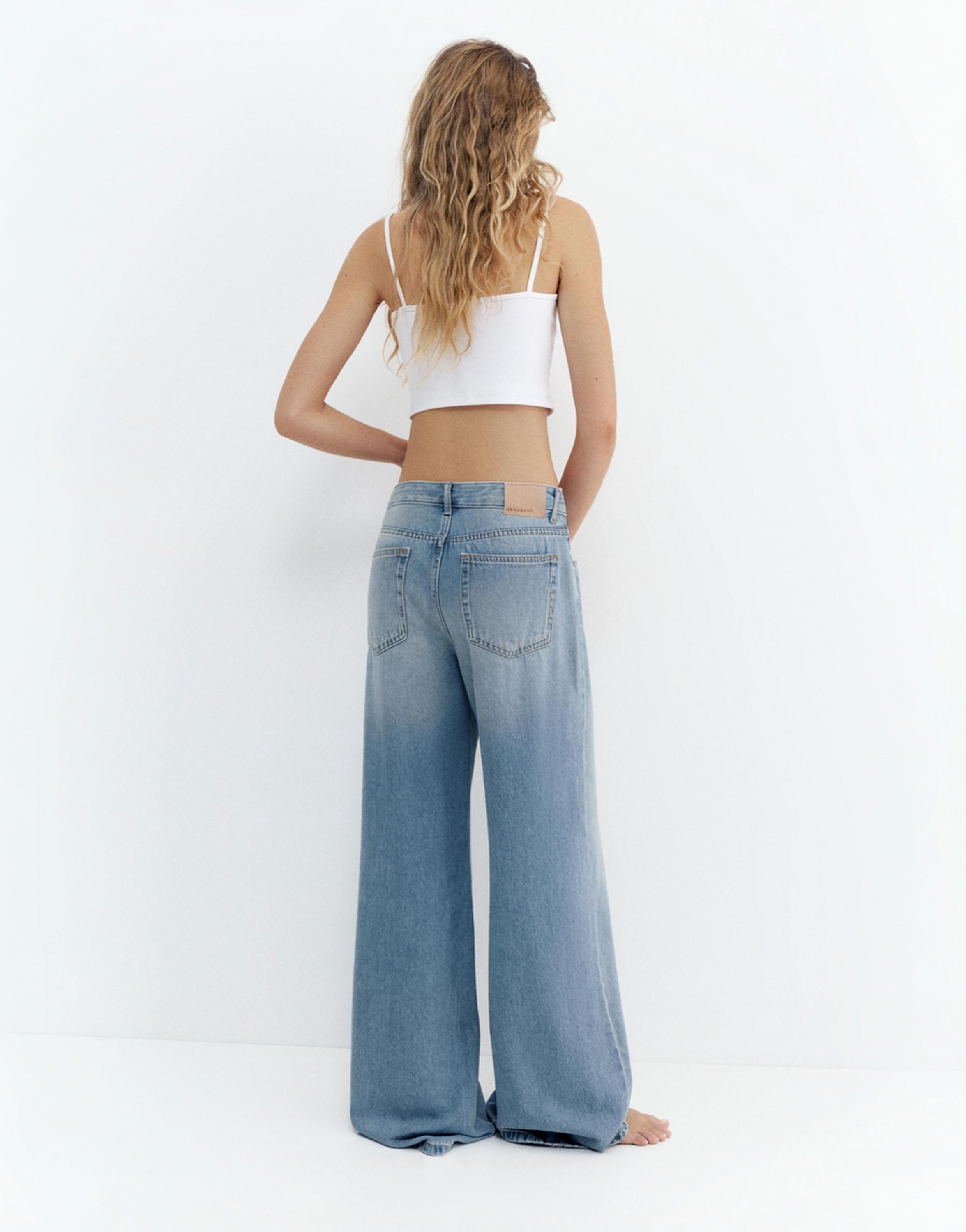 Oversize baggy jeans — Medium blue