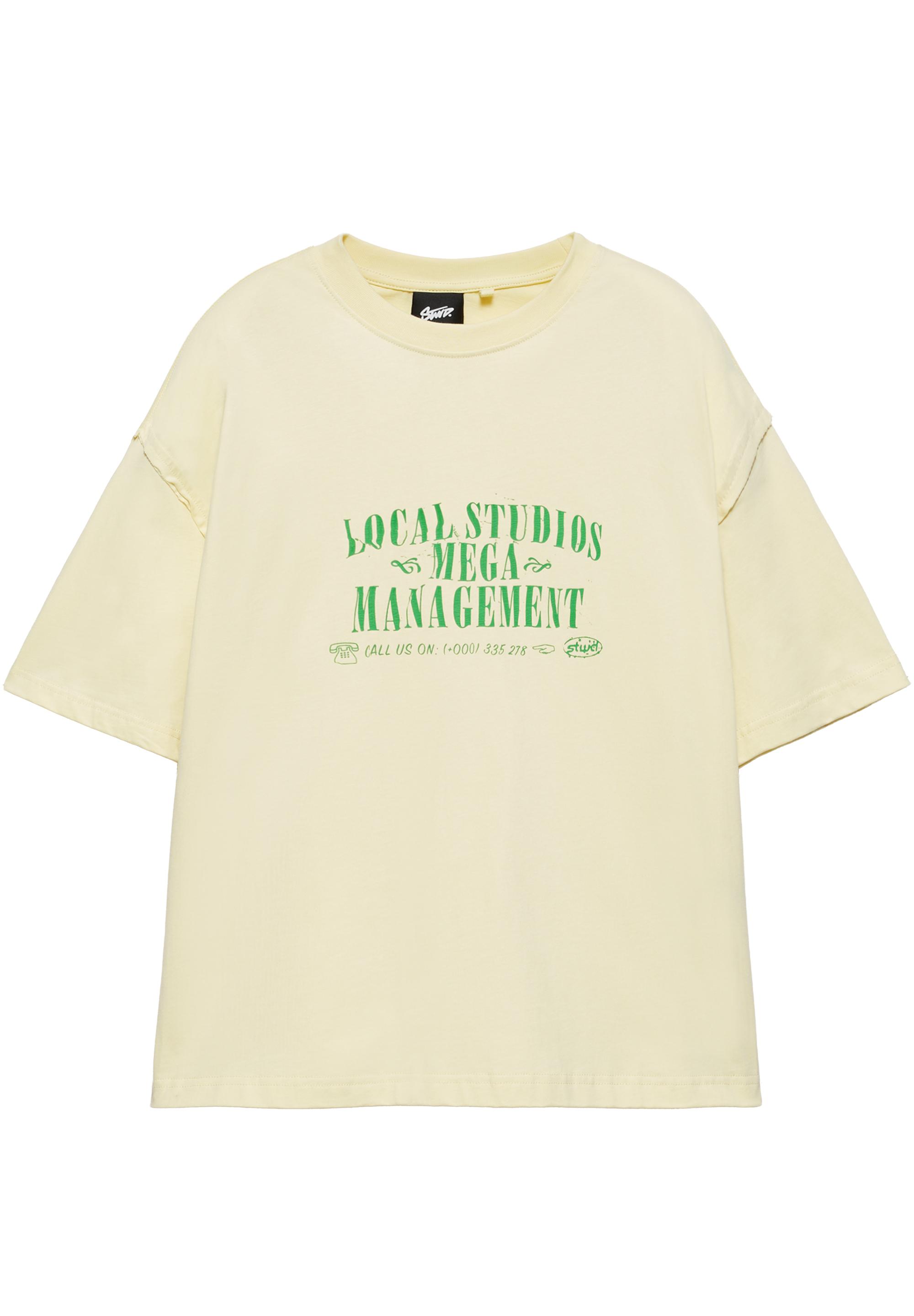 Cropped STWD graphic T-shirt — Yellow