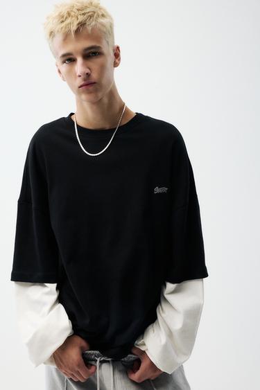 Double sleeve T-shirt — Black 1