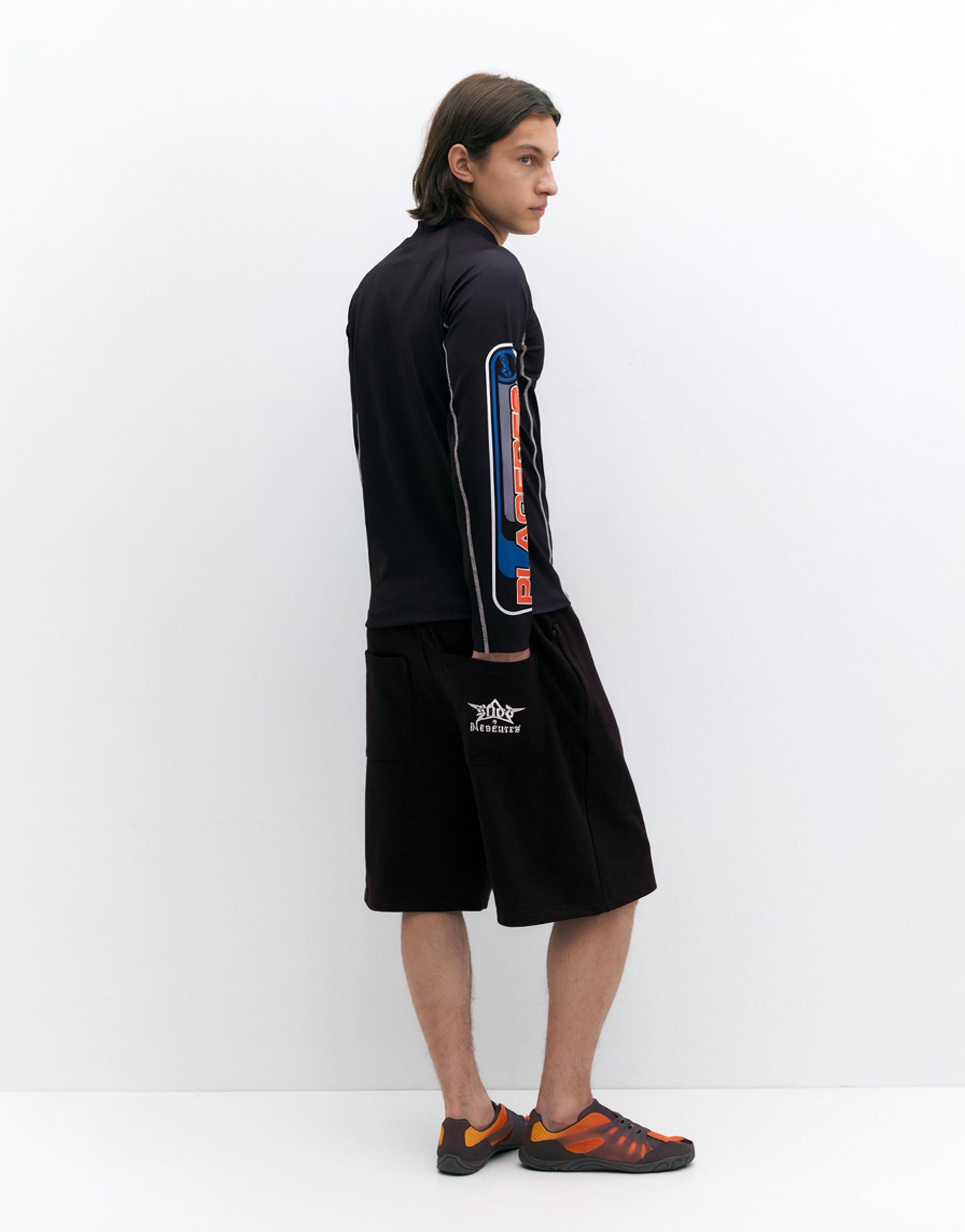 Pleasures x STWD Bermuda jogger shorts — Black