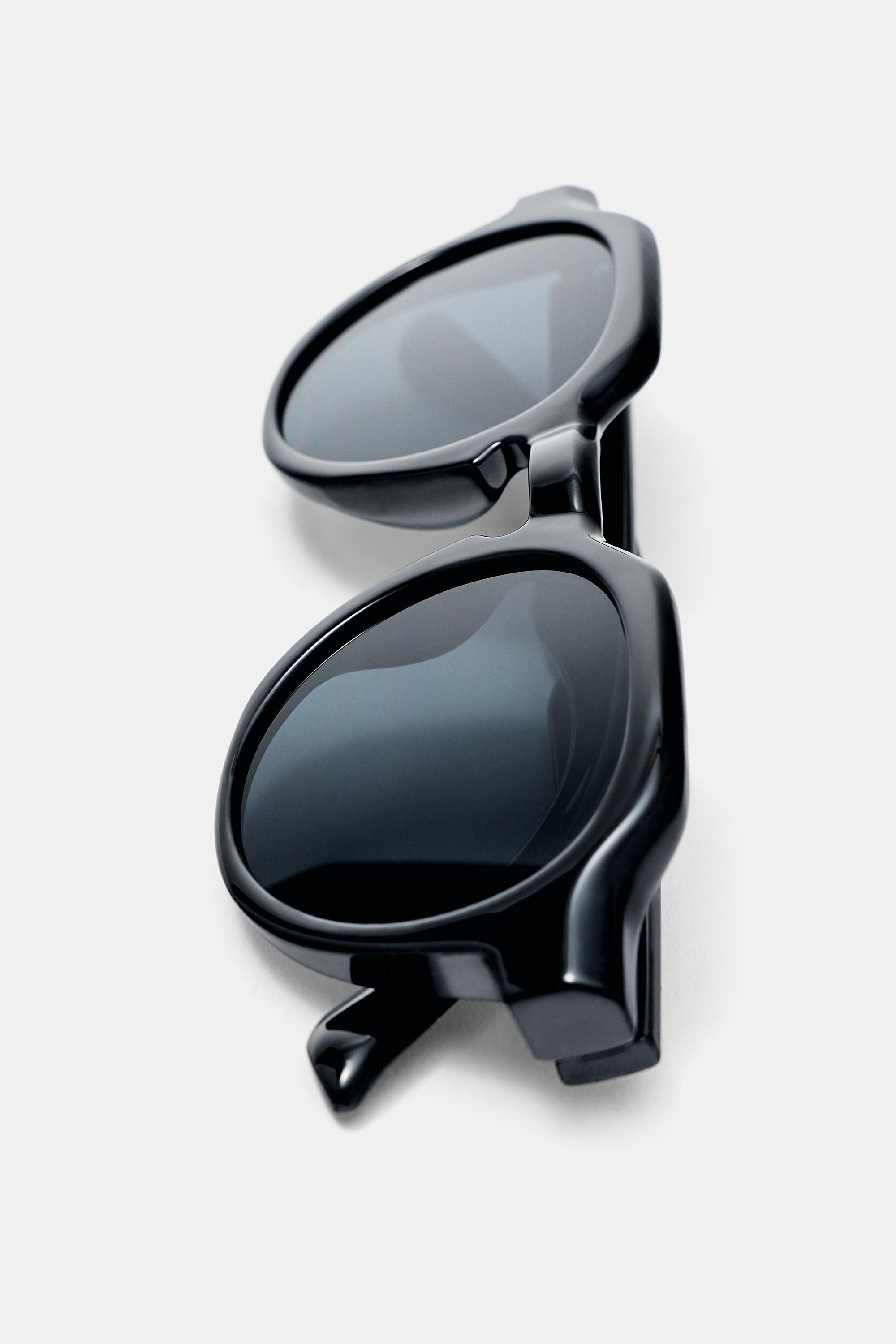 Tortoiseshell effect sunglasses — Black