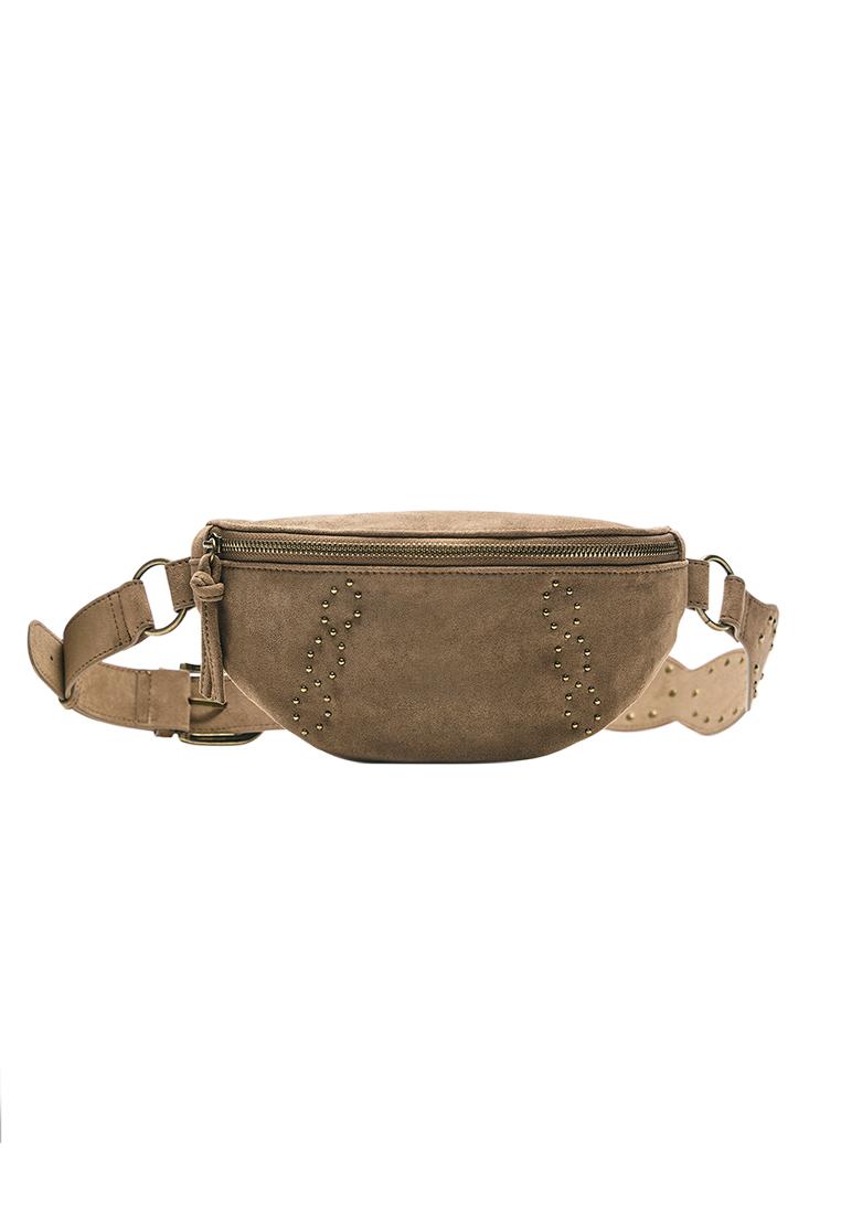 Studded belt bag — Leather