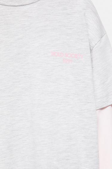 Double sleeve T-shirt — Pale grey 6