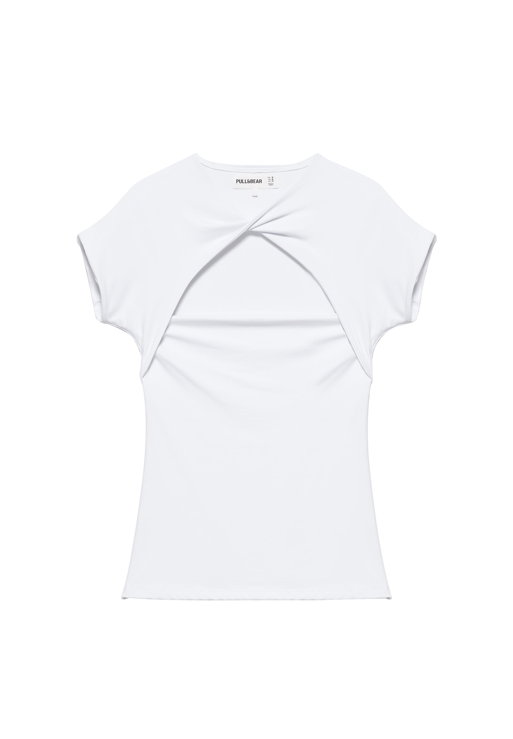 Cut-out T-shirt — White