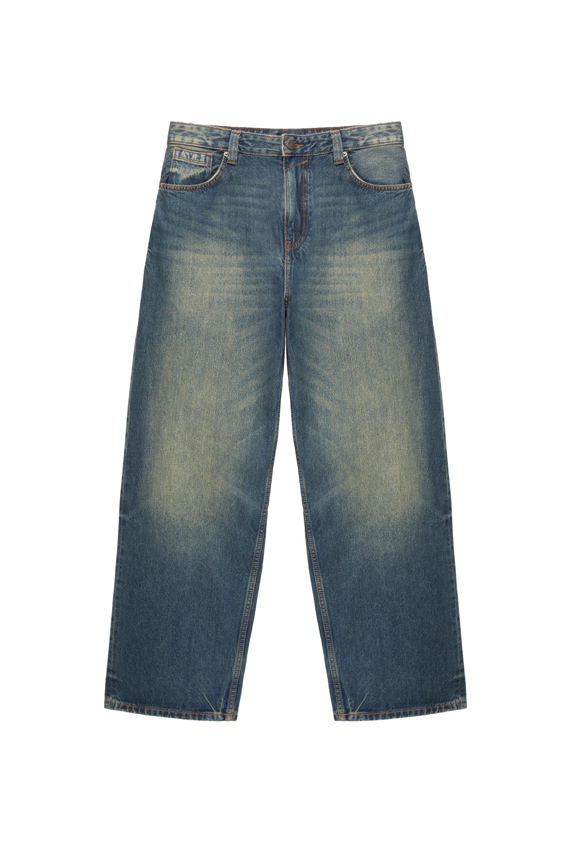Pull&Bear Baggy relaxed fit jean görsel 5