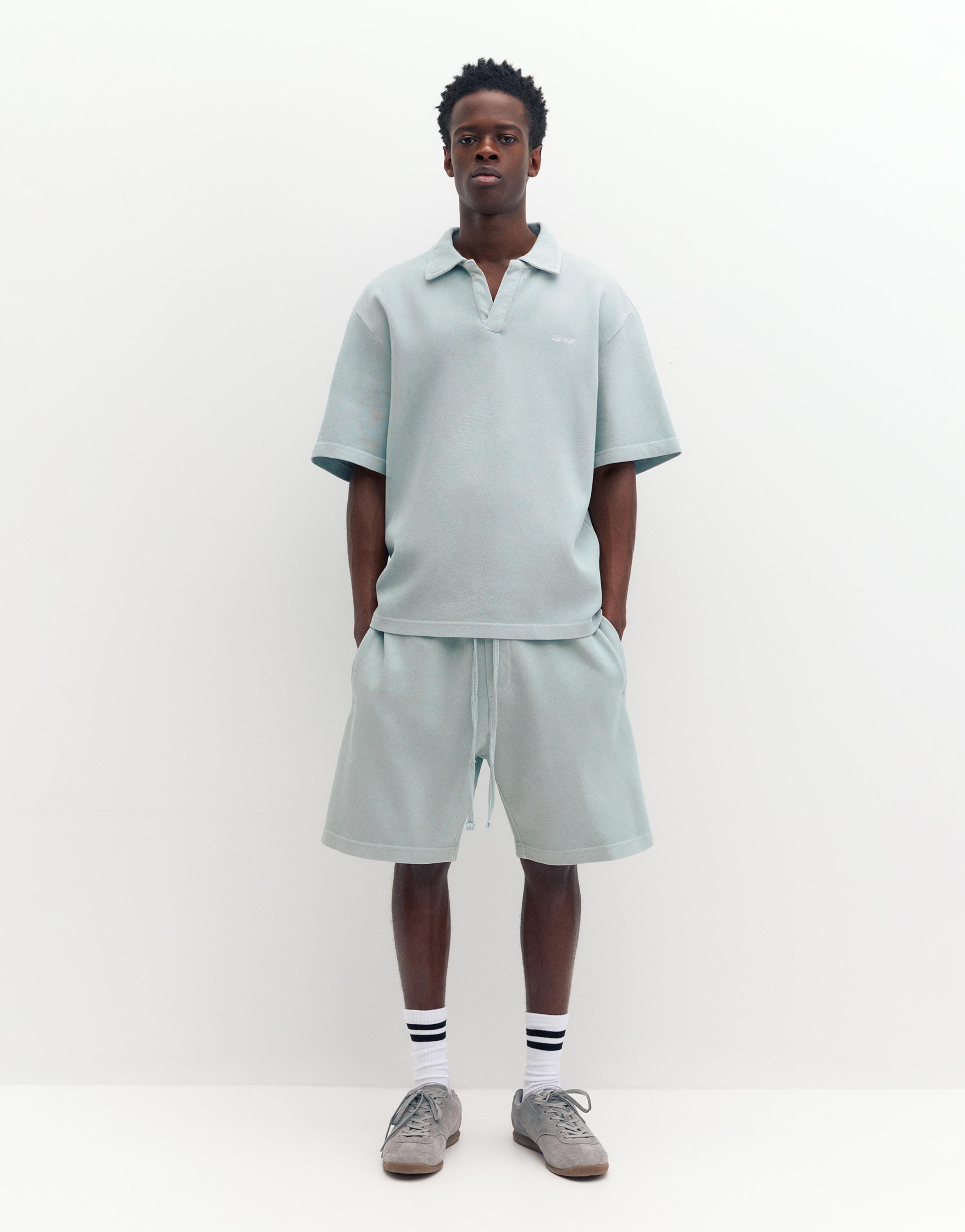 Dokulu jogger bermuda - Görsel 27