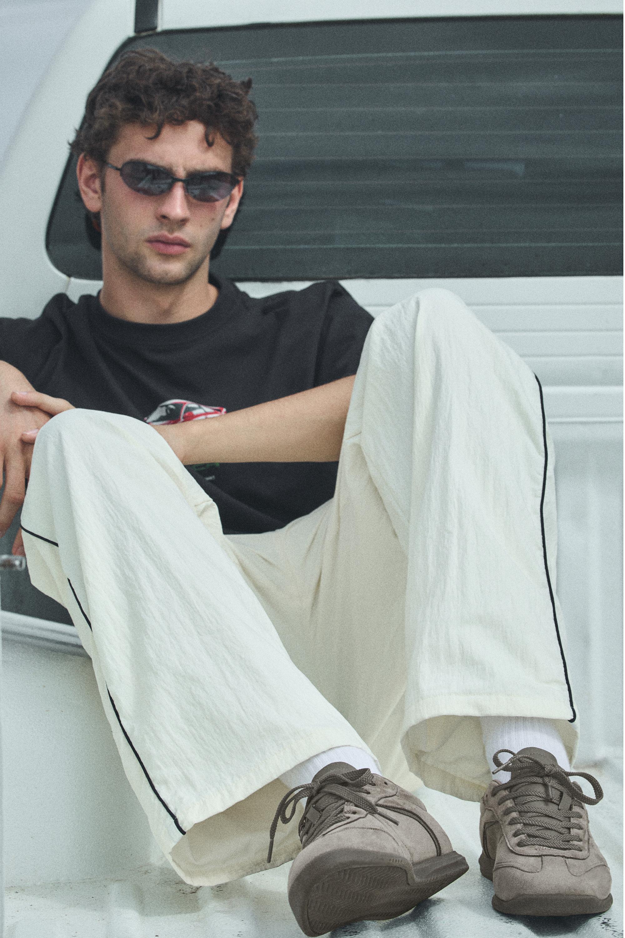 Slim trainers — Taupe