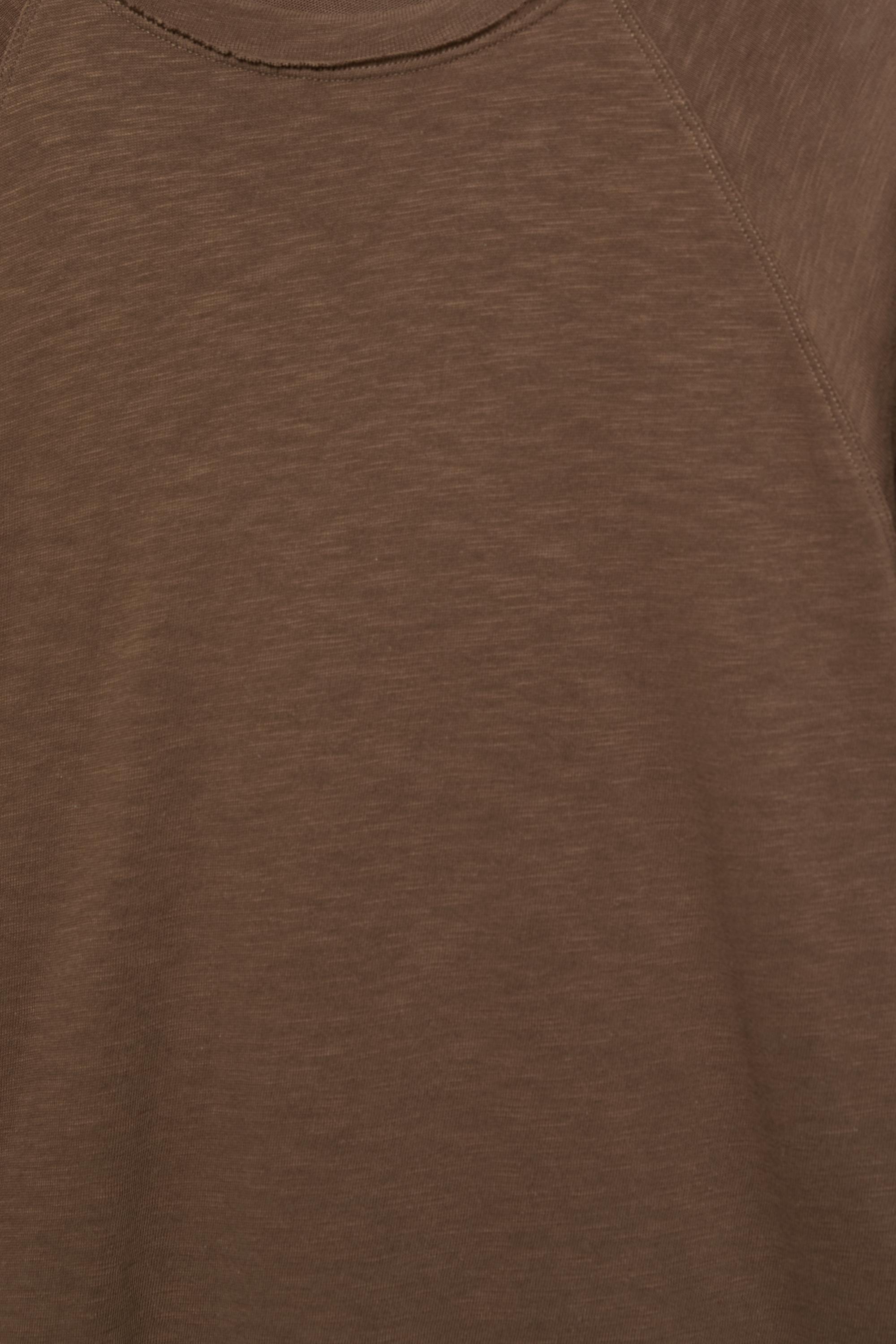 Long sleeve raglan T-shirt — Brown