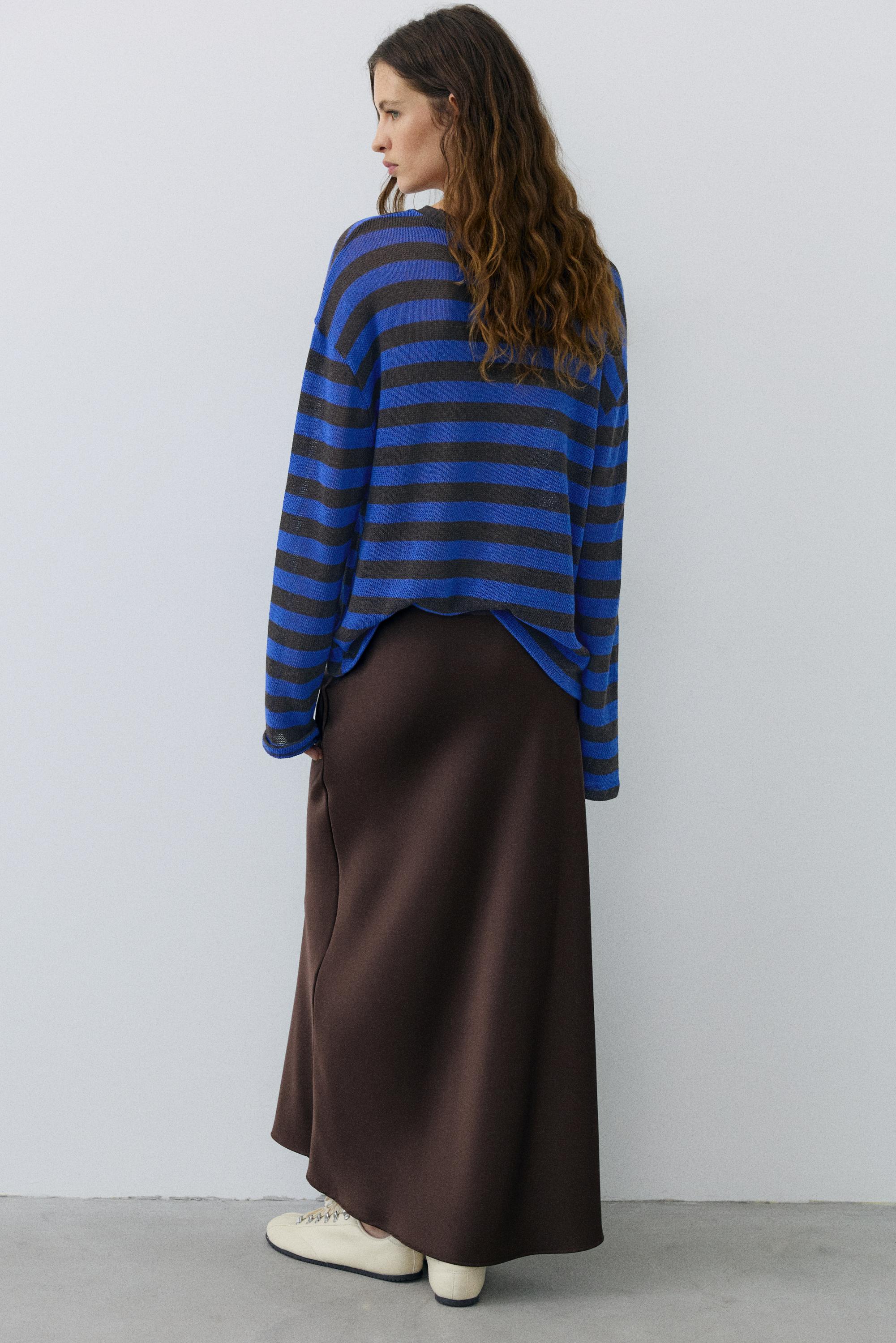 Striped knit T-shirt — Striped