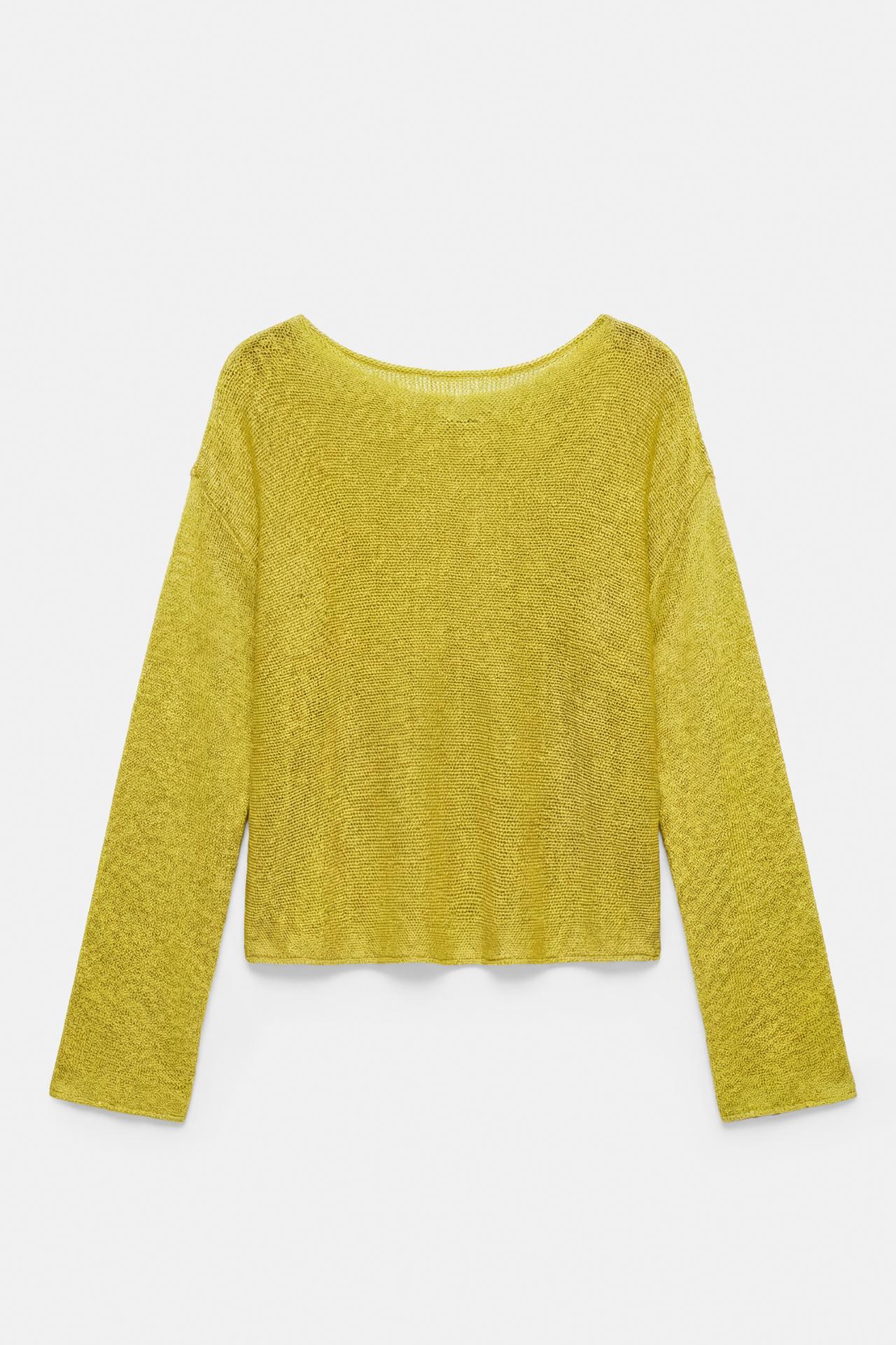 Fine knit jumper — Apple green