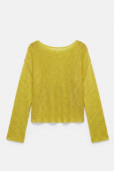 Fine knit jumper — Apple green 5