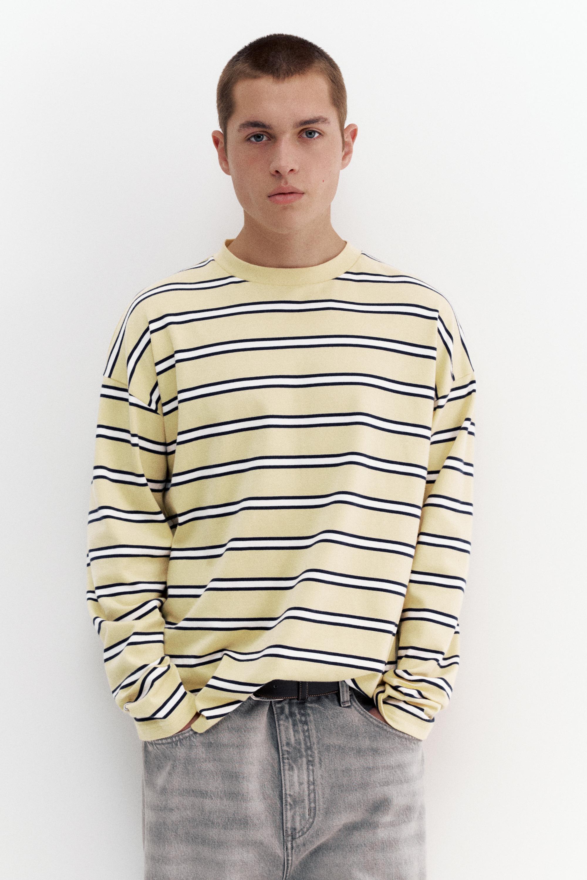 Uzun kollu çizgili t-shirt - Görsel 26